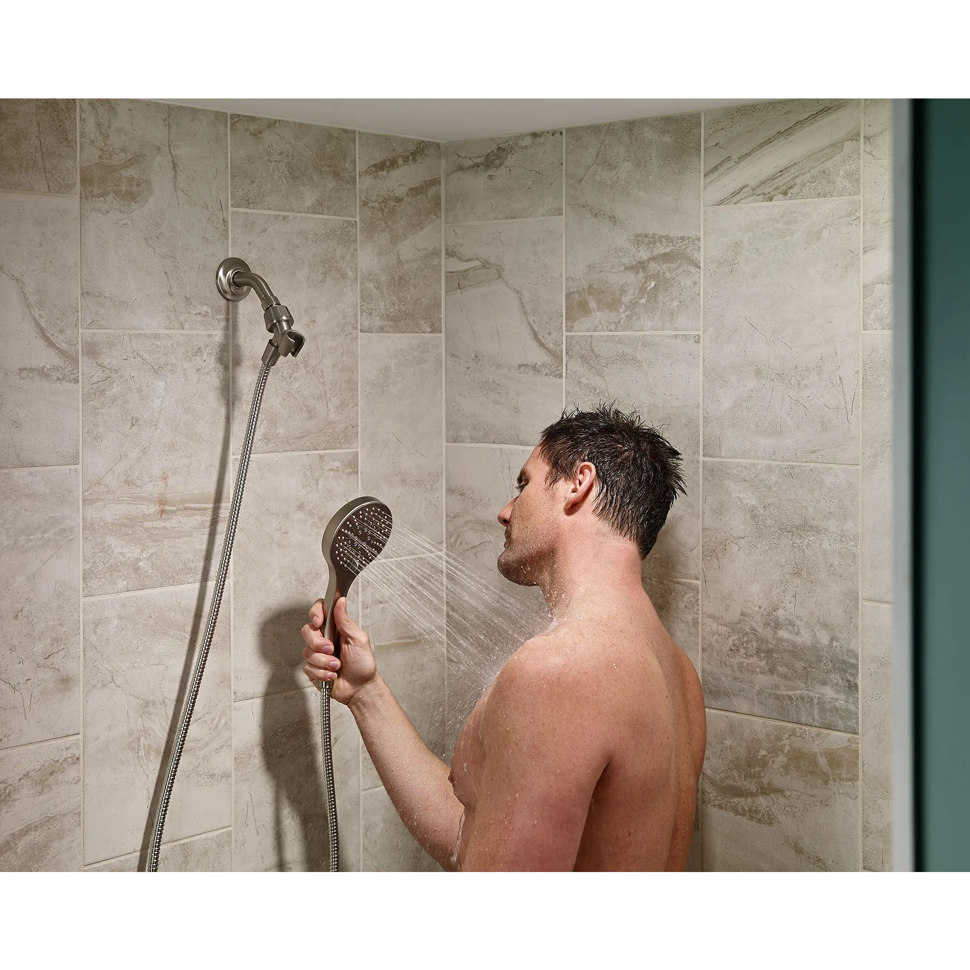 Renewal Five-Function 4 1/2 Diameter Standard Spray Head With Handheld Shower - Image 3