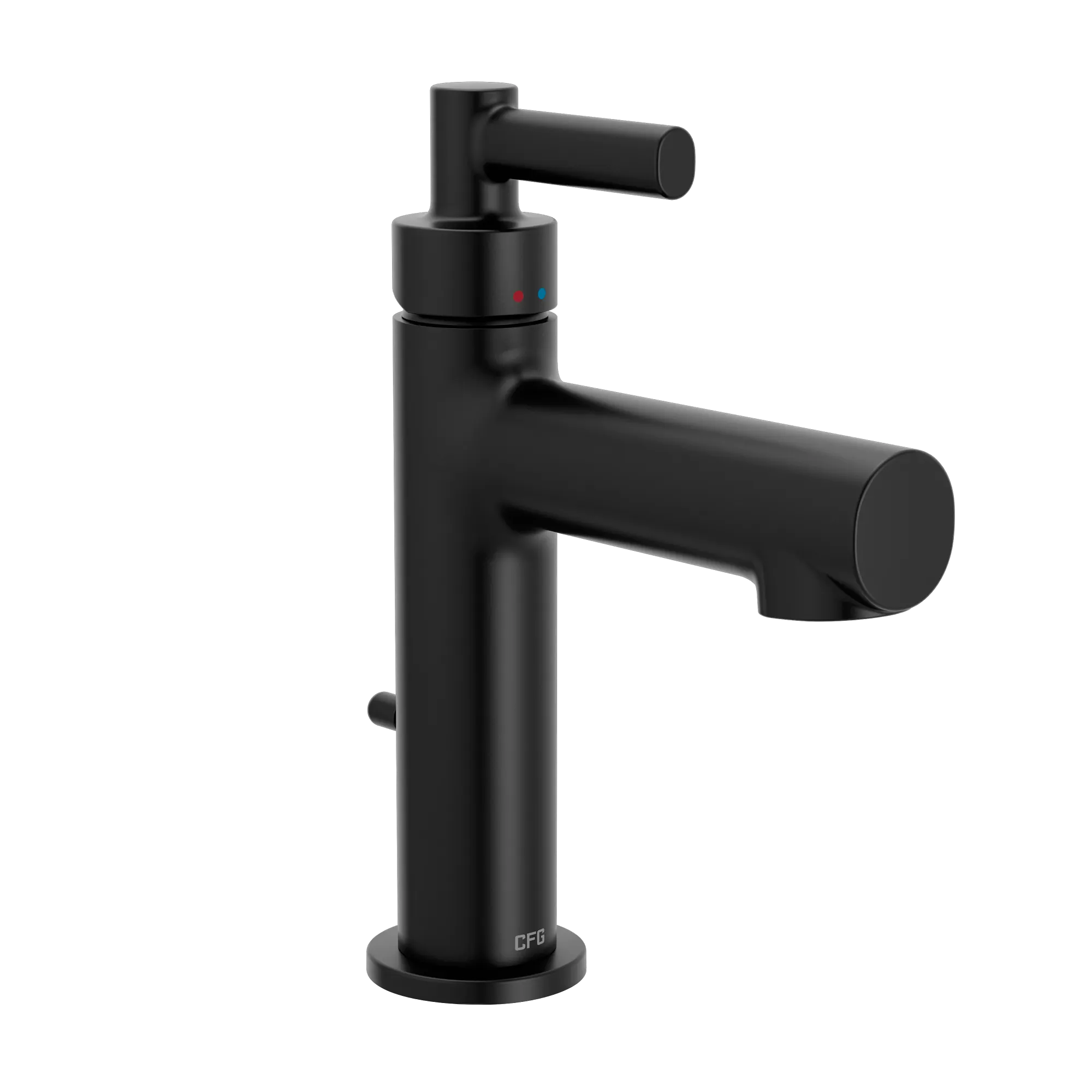 Aluma Matte black one-handle low arc bathroom faucet - Image 5
