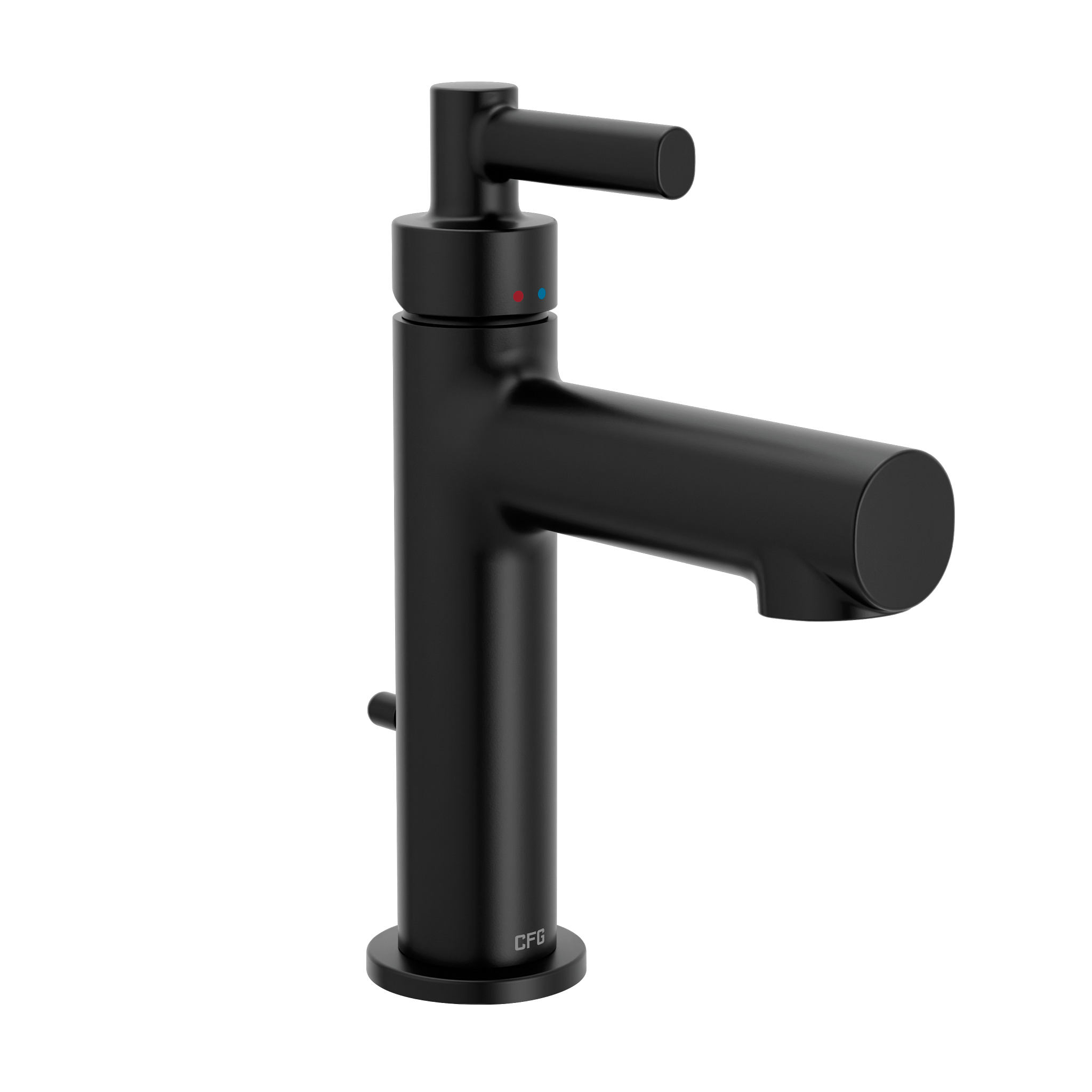 Aluma Matte black one-handle low arc bathroom faucet