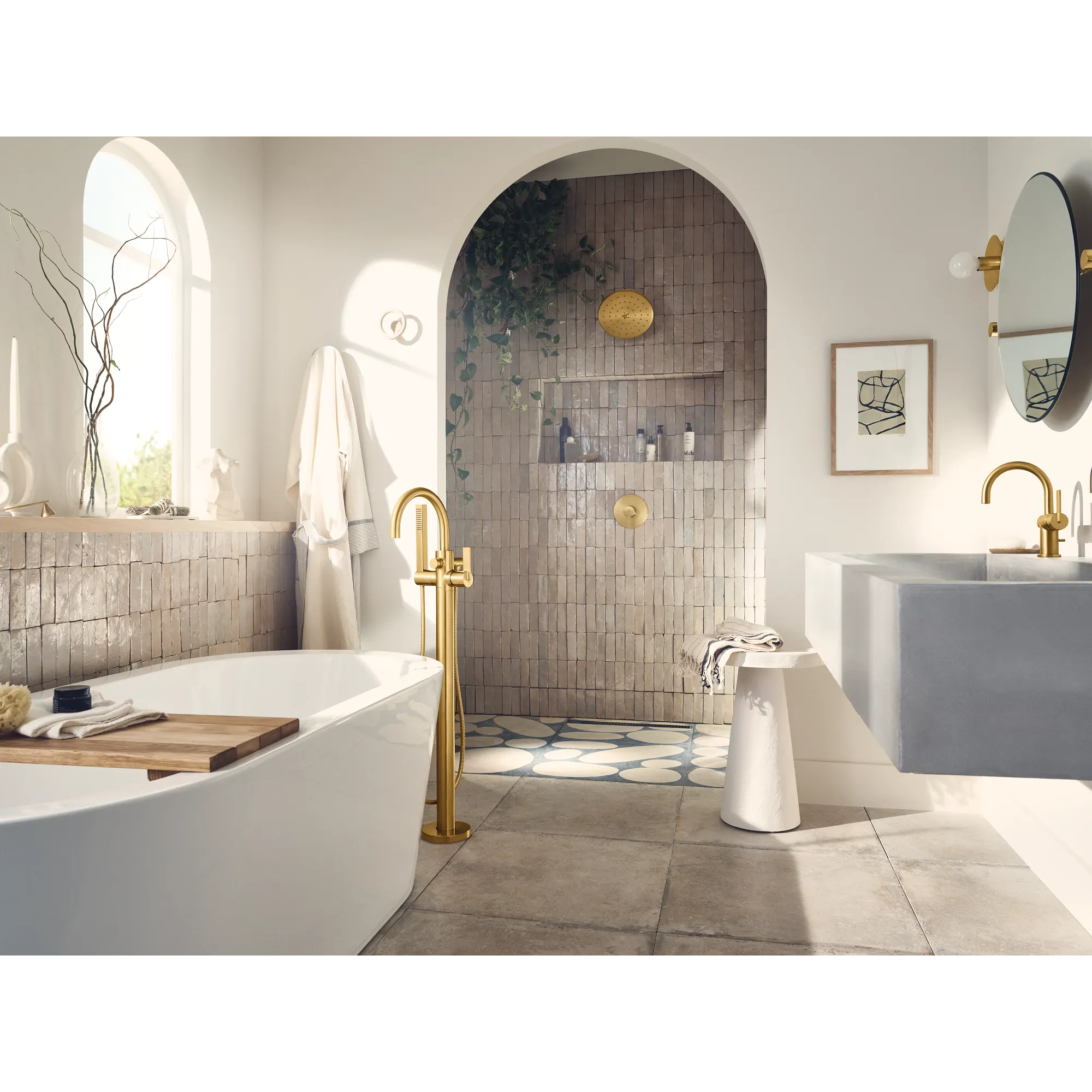 Cia One-Handle Tub Filler Includes Hand Shower - Image 19