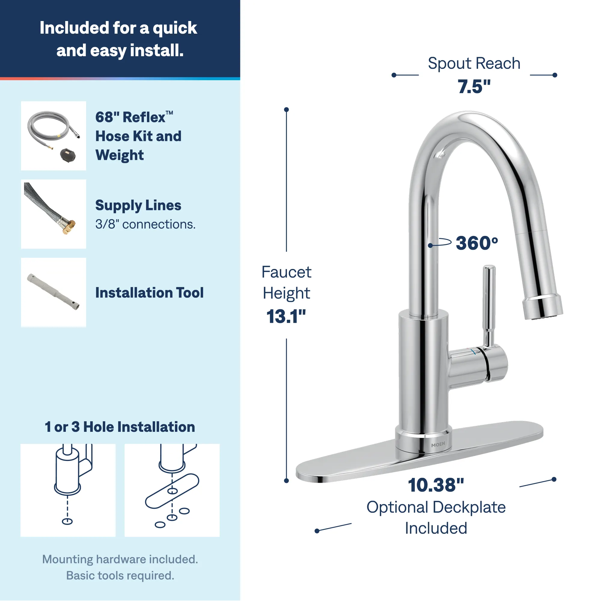 Kivo One-Handle High Arc Pulldown Bar Faucet - Image 6