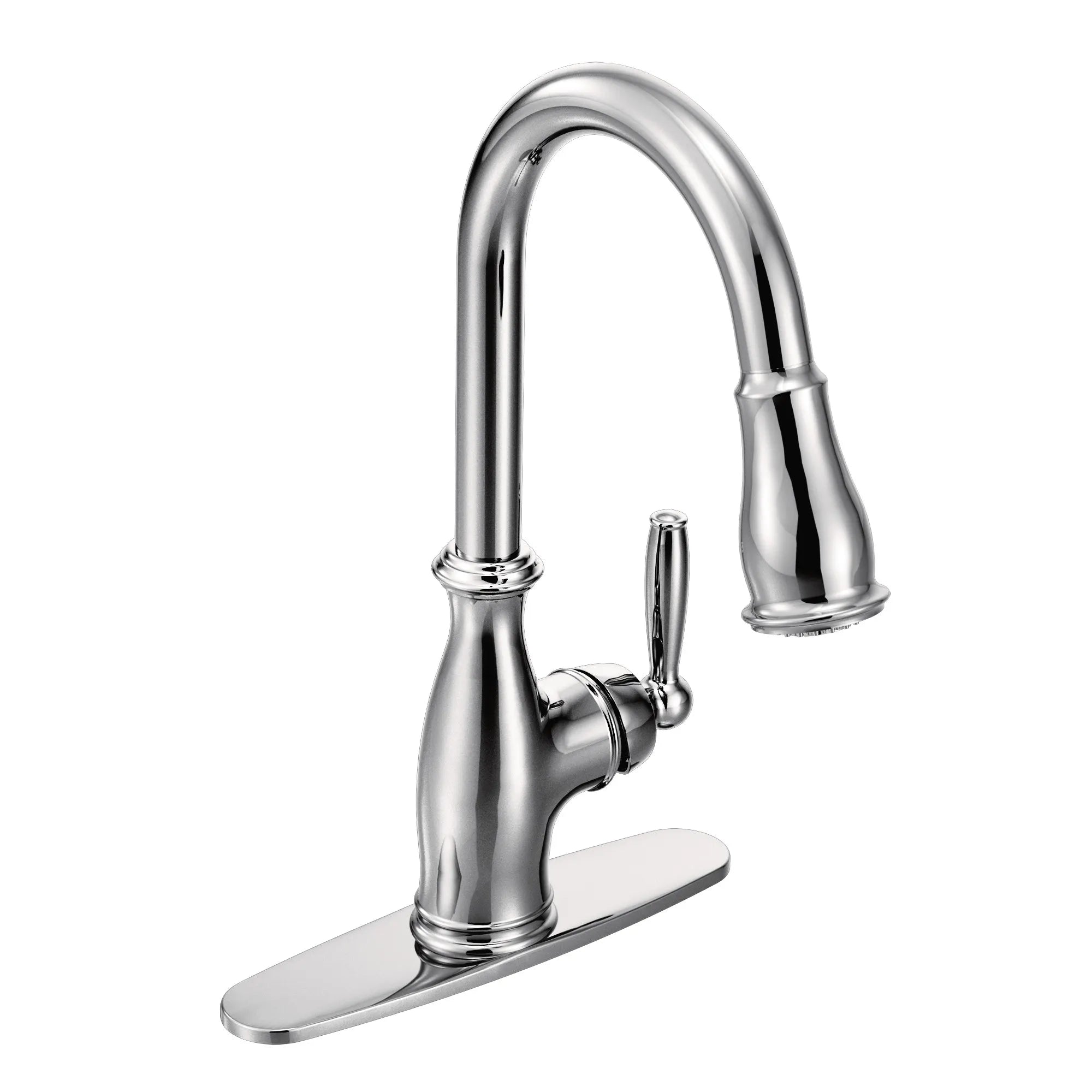 Brantford One-Handle High Arc Pulldown Kitchen Faucet - Image 7