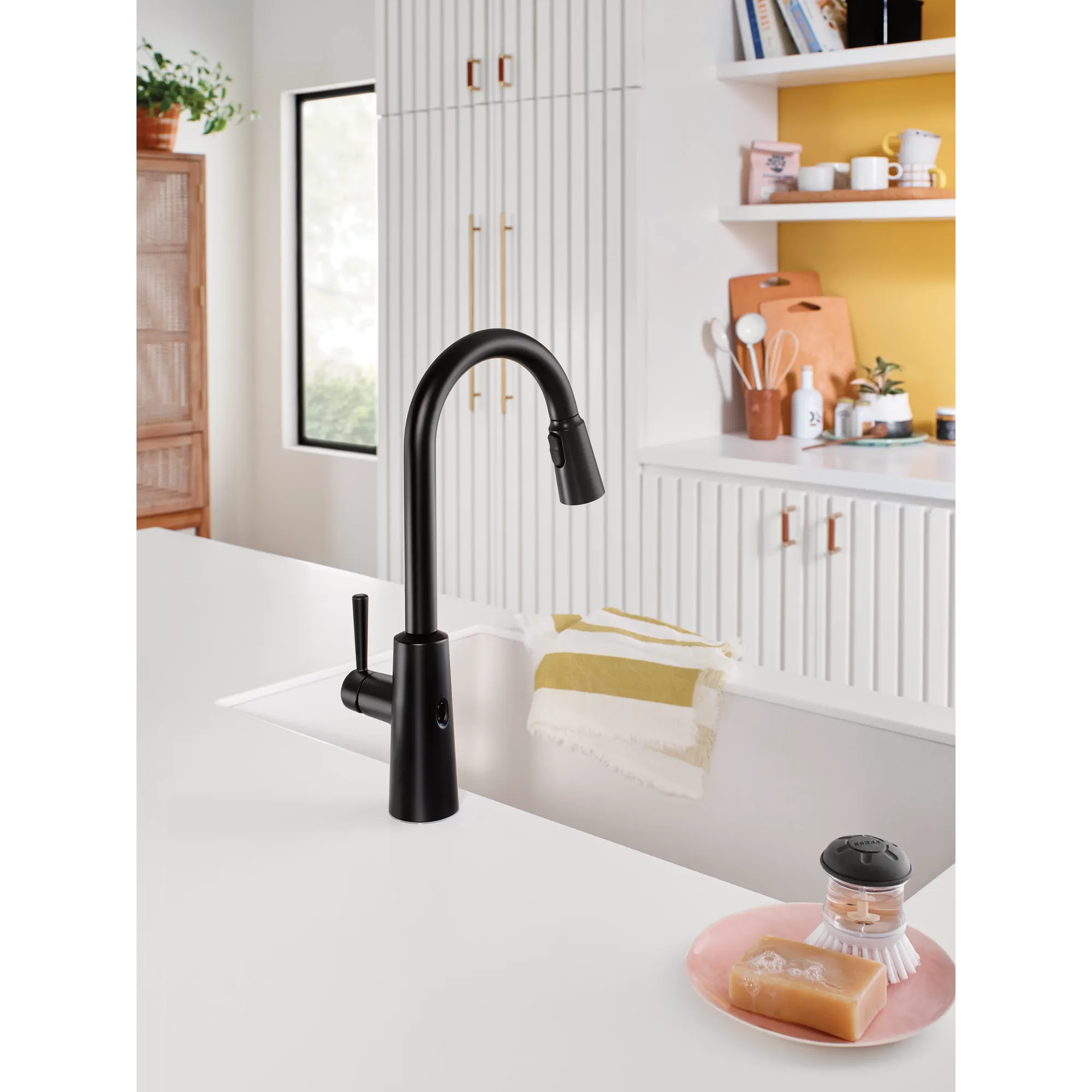 Riley MotionSense Wave One-Handle High Arc Pulldown Kitchen Faucet - Image 14
