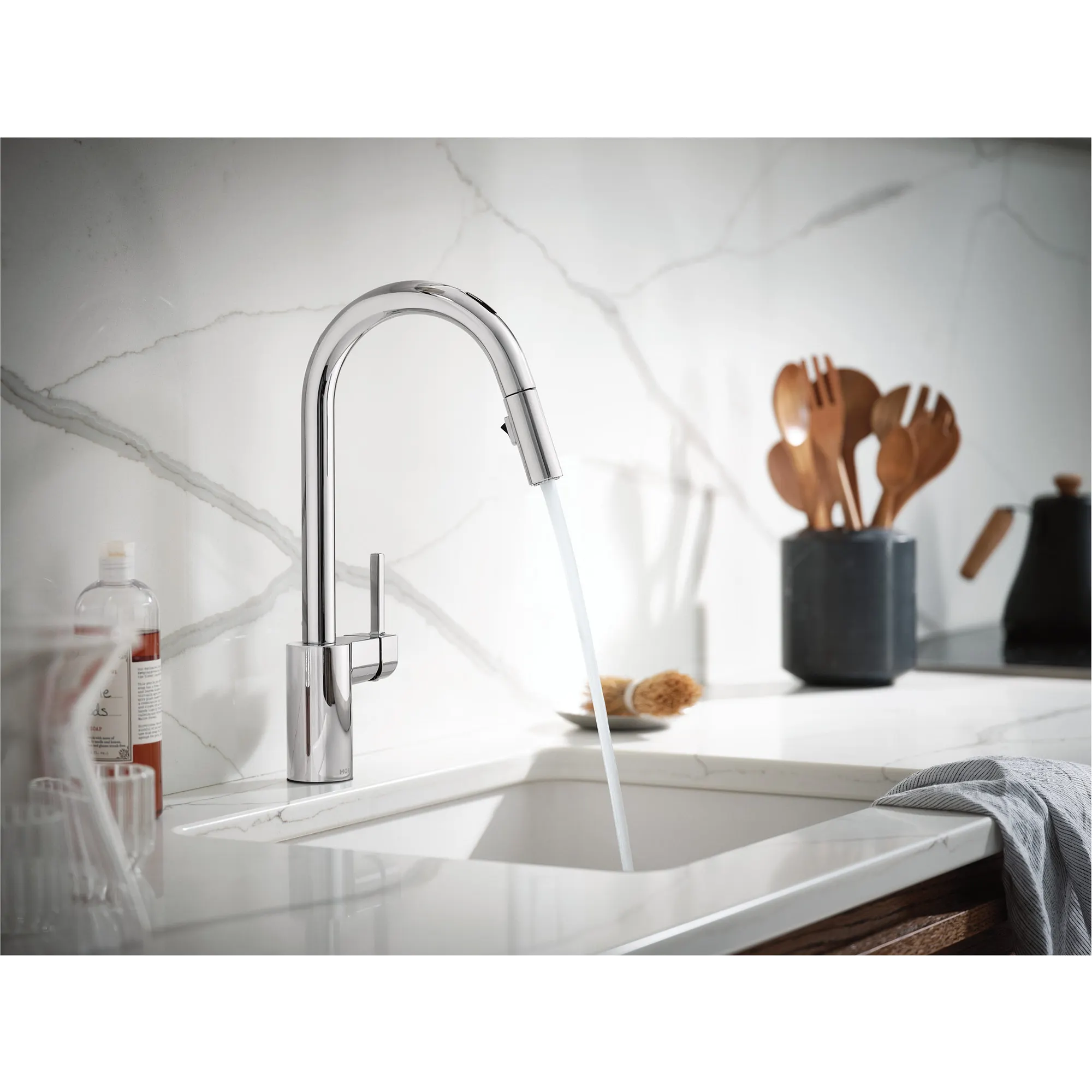 Align Smart Faucet Voice Control One-Handle High Arc Pulldown Kitchen Faucet - Image 8