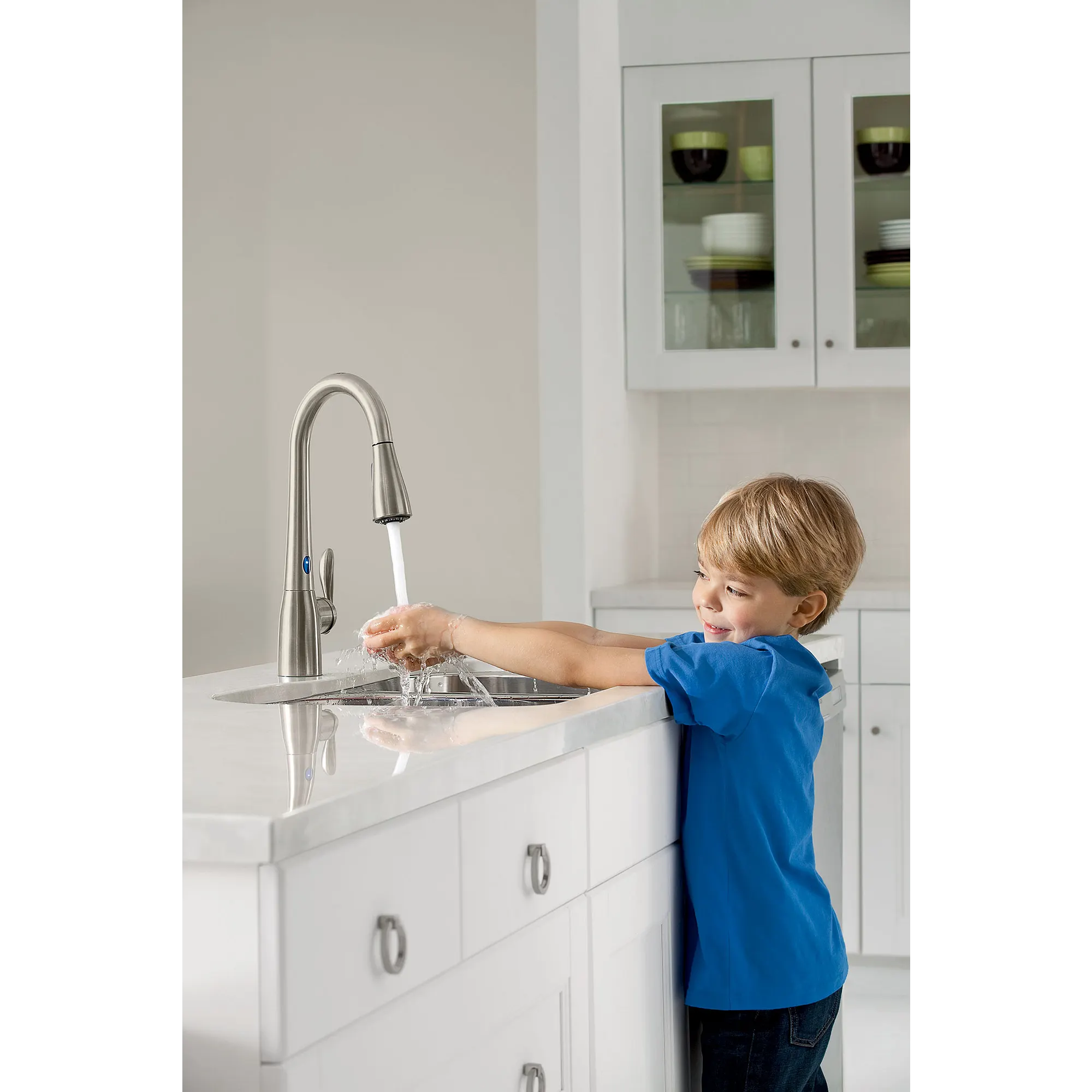 Arbor One-Handle High Arc MotionSense Dual Sensor Pulldown Kitchen Faucet - Image 11