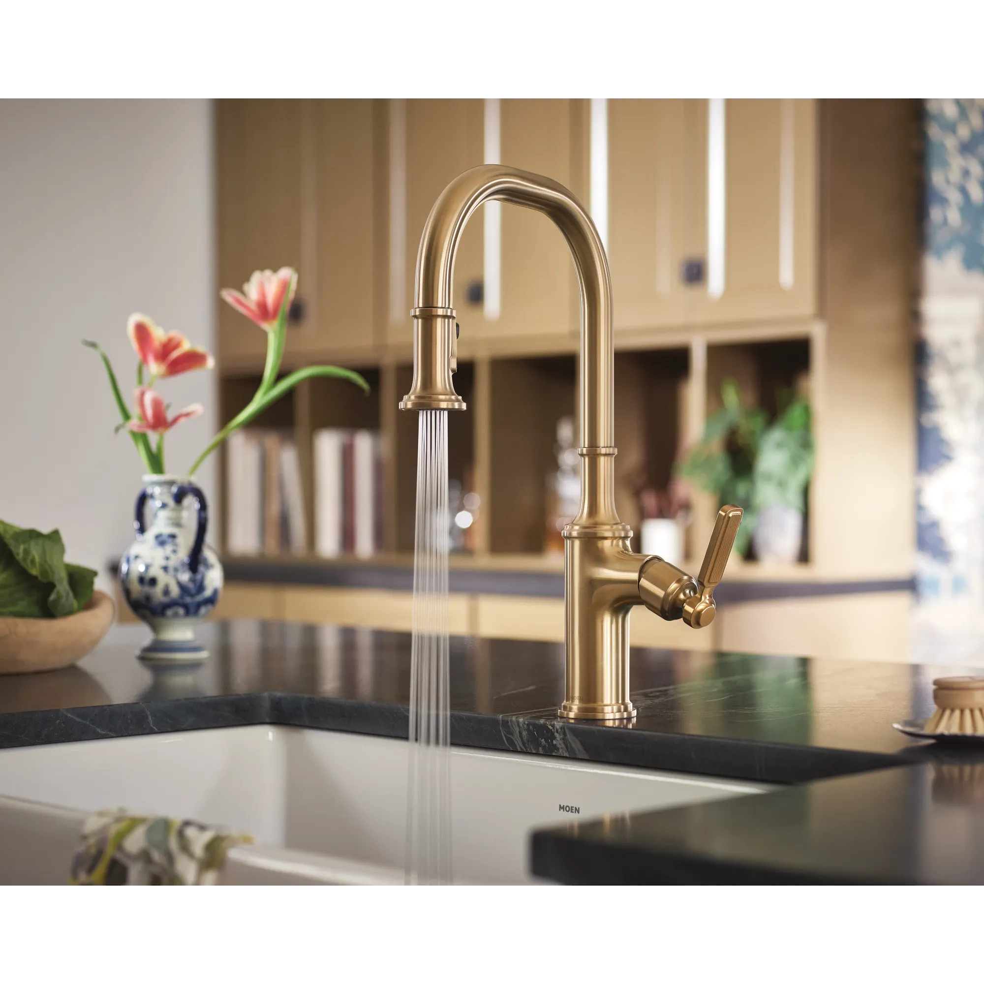 Smyth One-Handle High Arc Pulldown Kitchen Faucet - Image 20