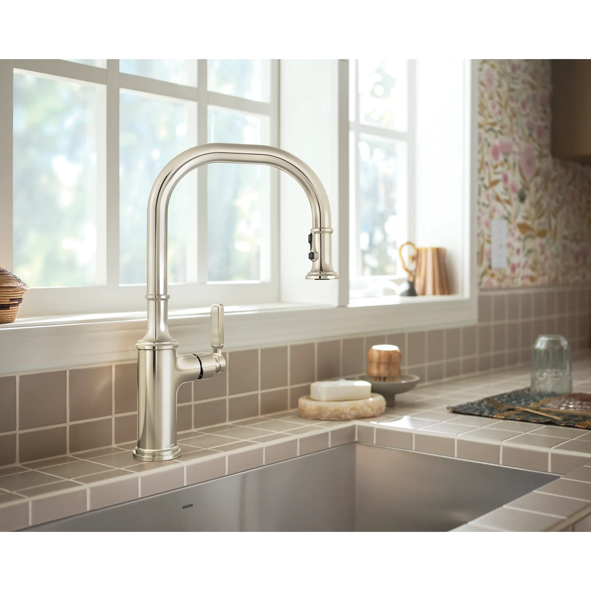 Smyth One-Handle High Arc Pulldown Kitchen Faucet - Image 6