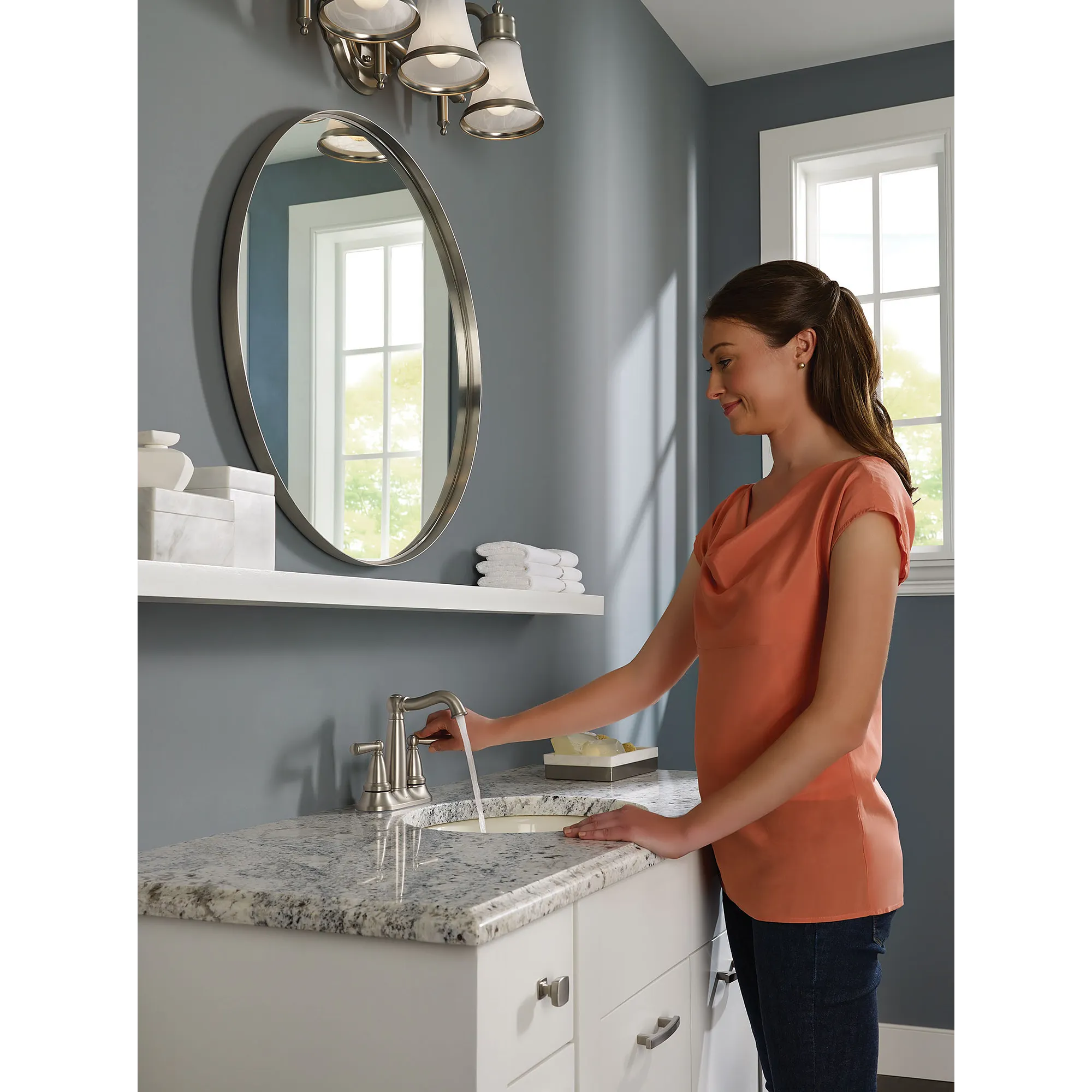 Vale Two-Handle Diverter Bathroom Faucet - Image 5