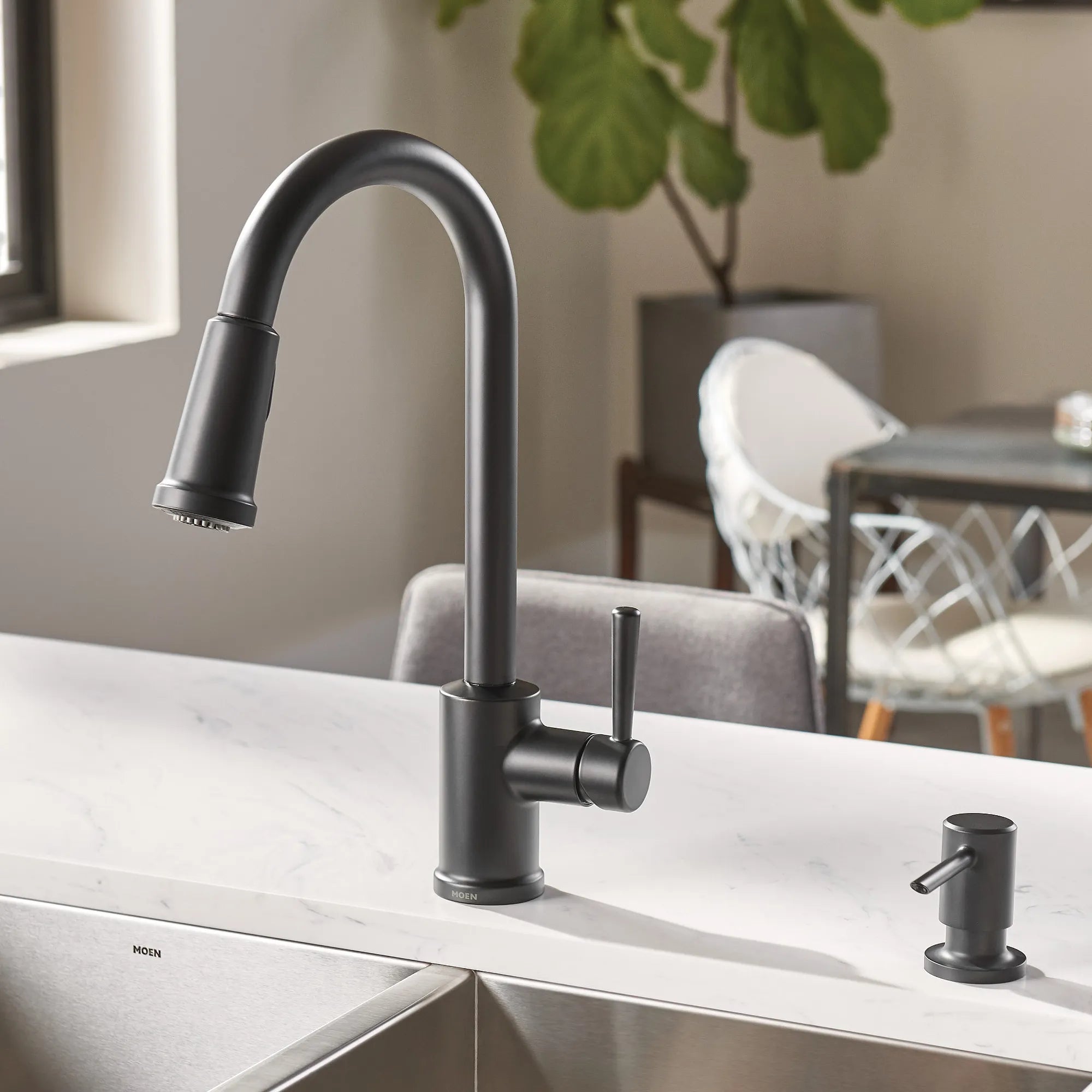 Indi One-Handle High Arc Pulldown Kitchen Faucet - Image 6