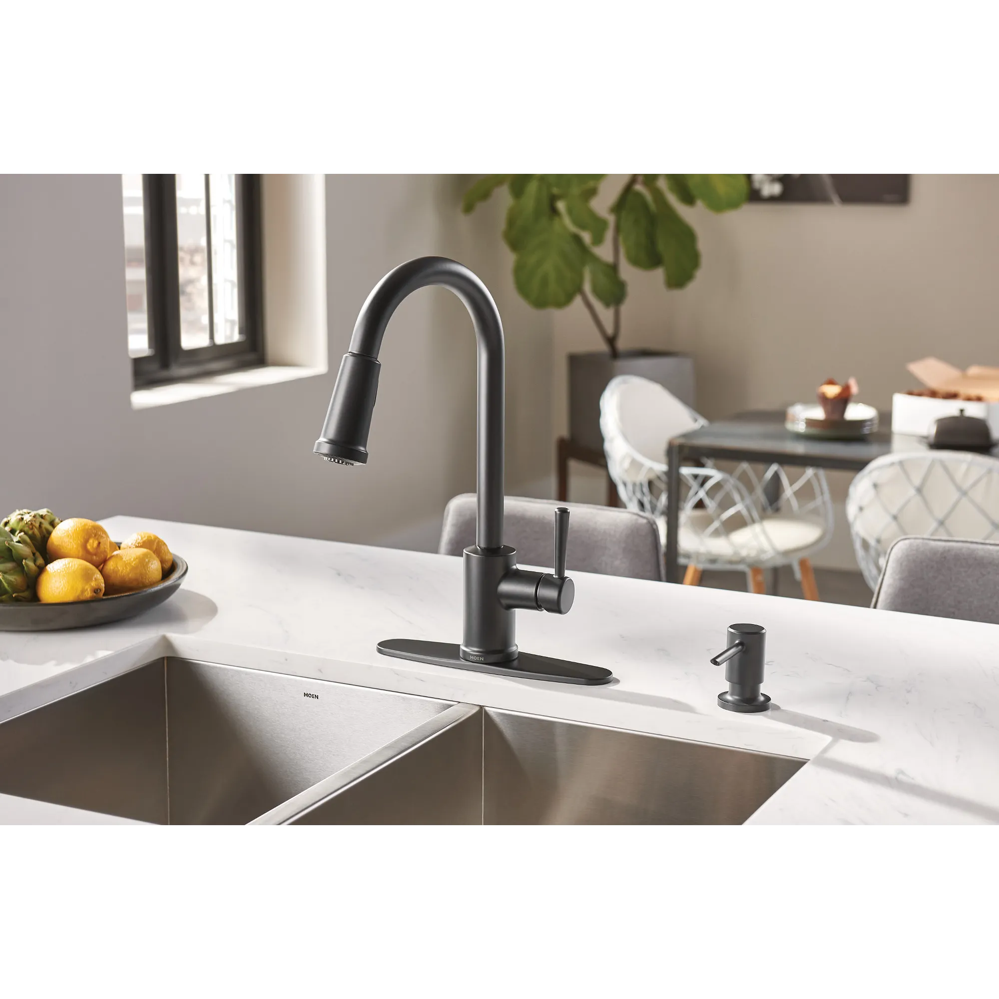 Indi One-Handle High Arc Pulldown Kitchen Faucet - Image 12