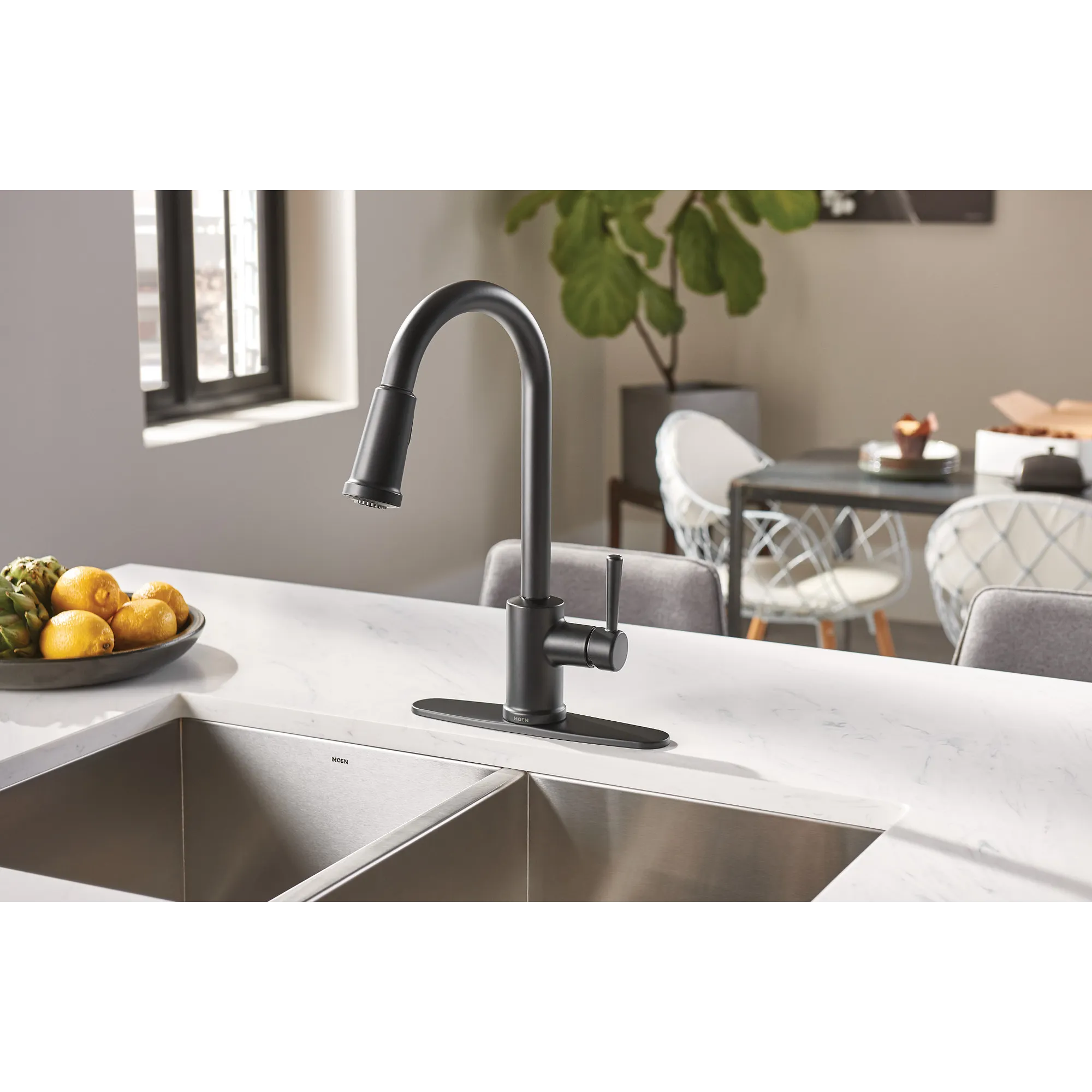 Indi One-Handle High Arc Pulldown Kitchen Faucet - Image 11