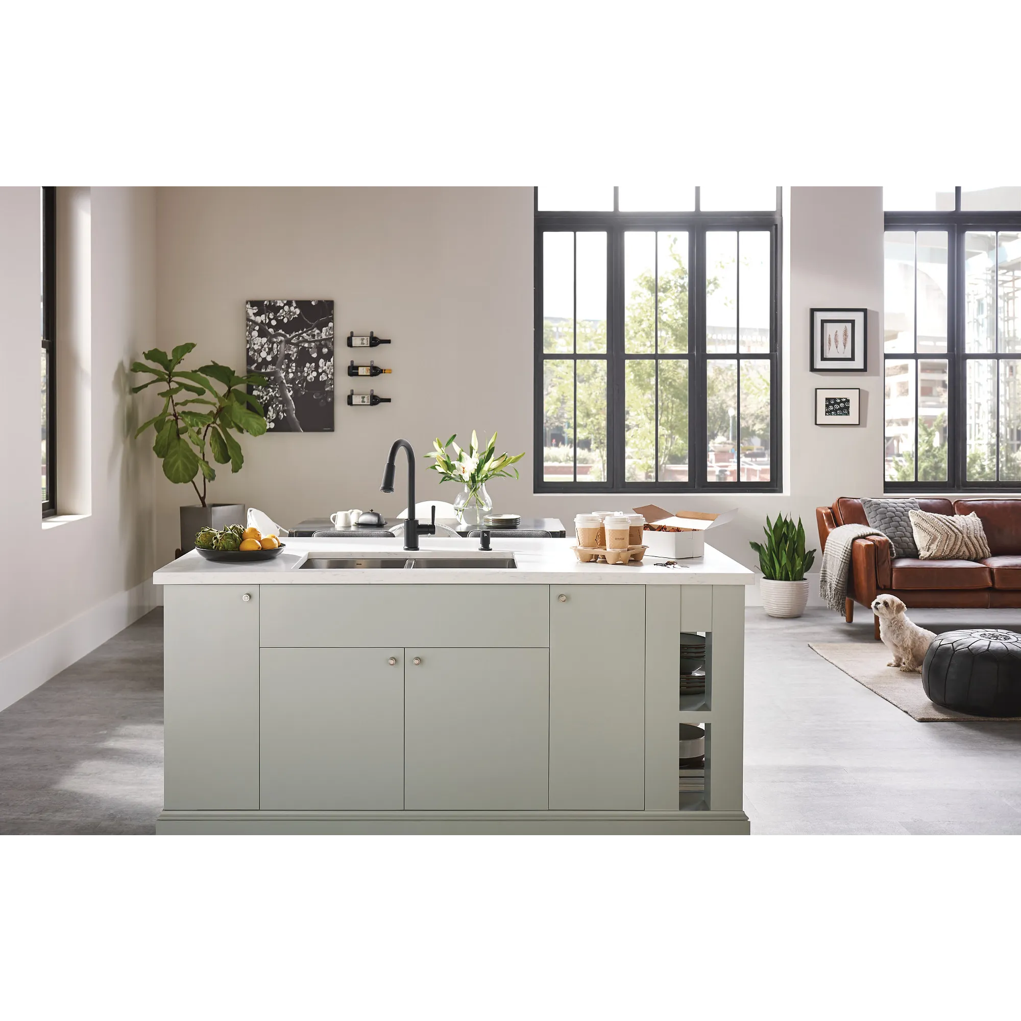 Indi One-Handle High Arc Pulldown Kitchen Faucet - Image 2