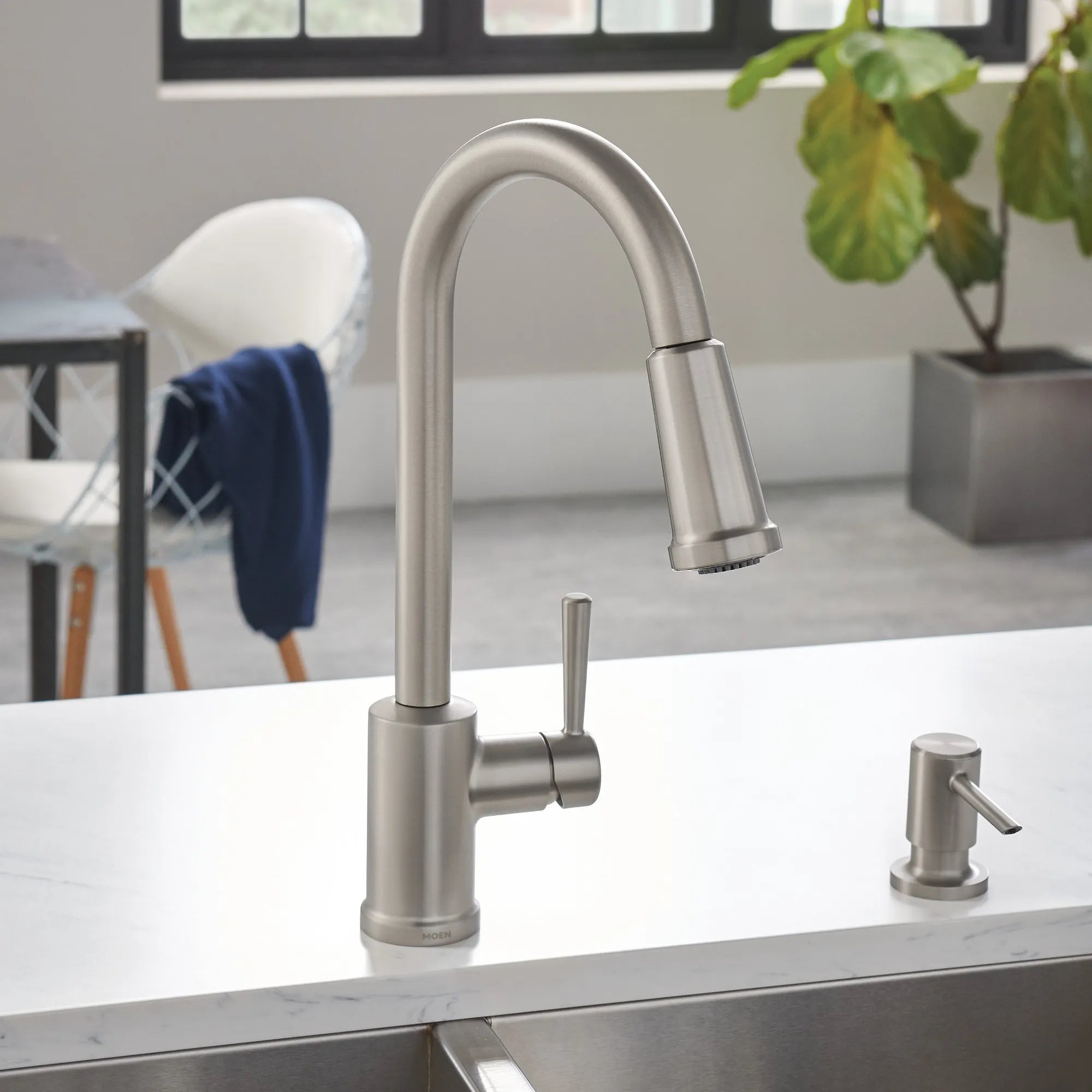 Indi One-Handle High Arc Pulldown Kitchen Faucet - Image 20