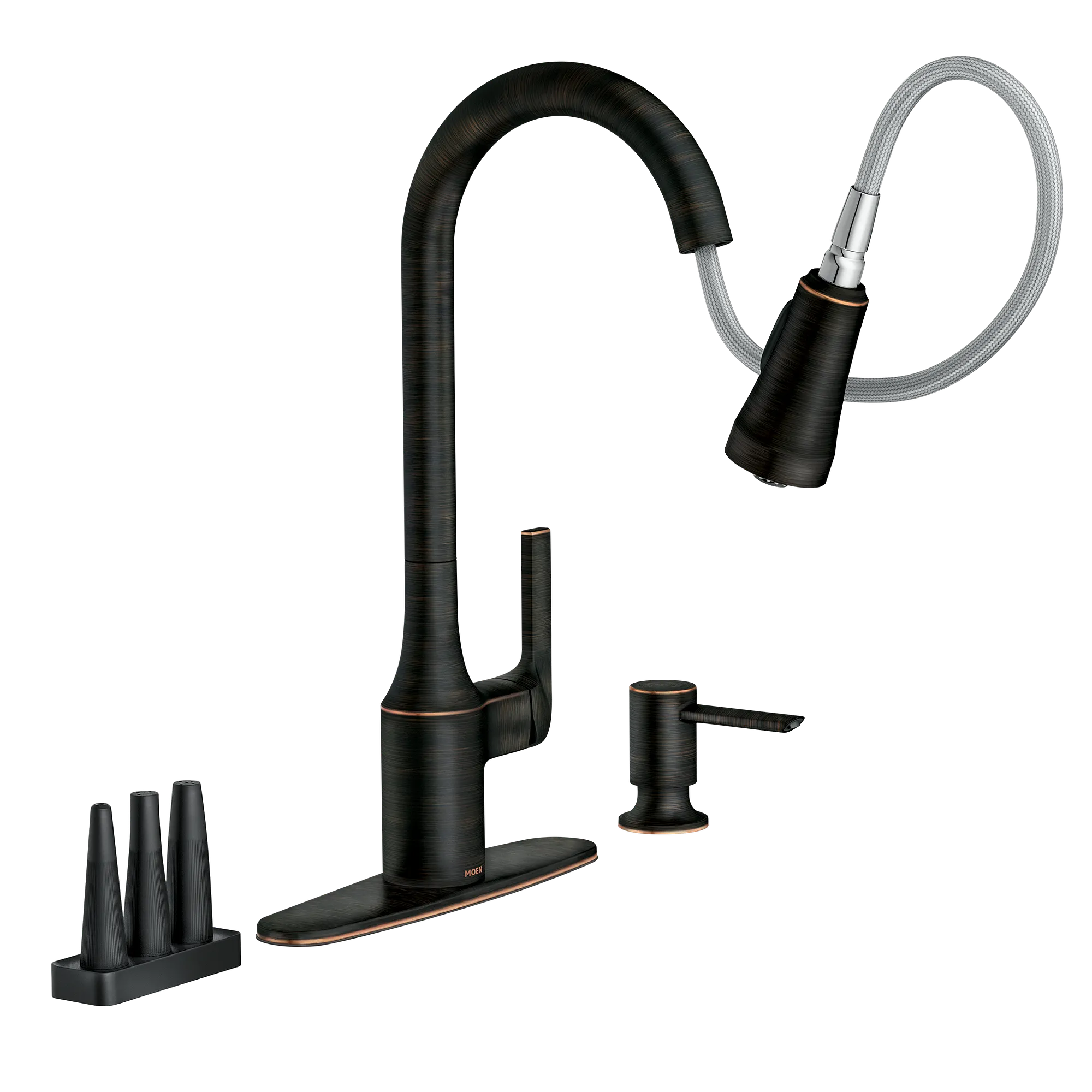 Milton One-Handle High Arc Pulldown Kitchen Faucet - Image 11