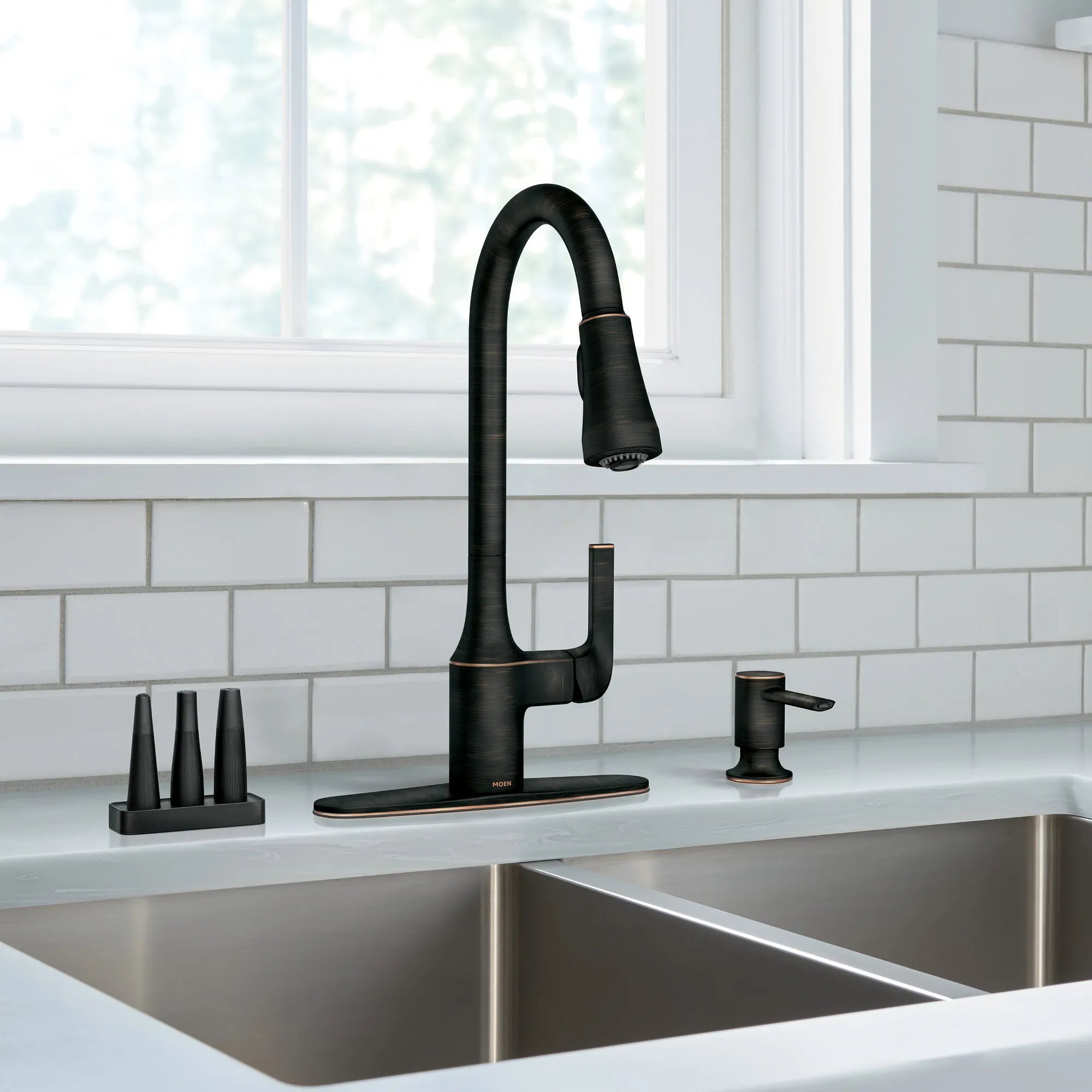 Milton One-Handle High Arc Pulldown Kitchen Faucet - Image 12