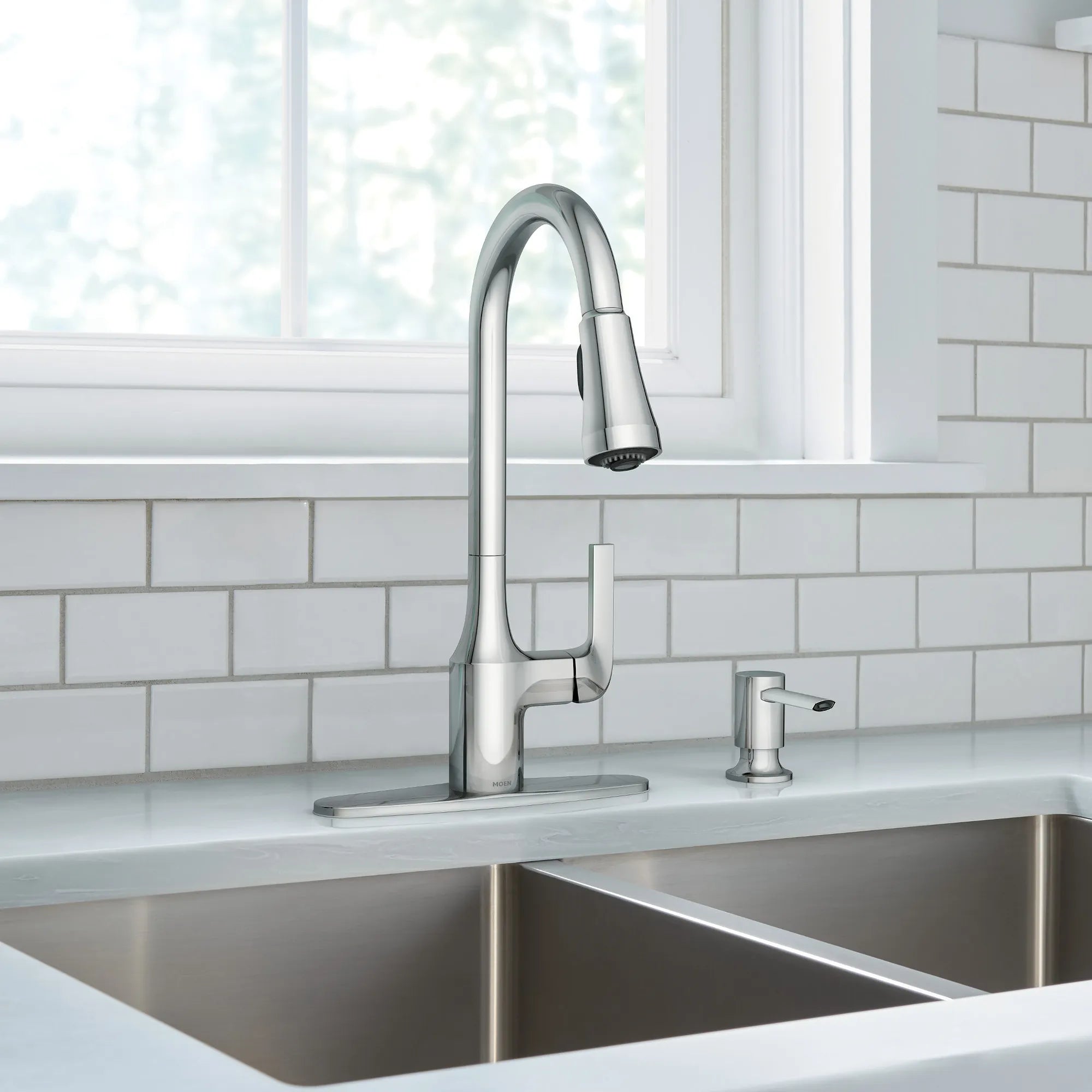 Milton One-Handle High Arc Pulldown Kitchen Faucet - Image 6