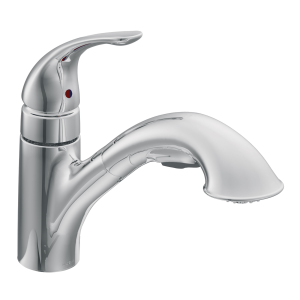 Caprillo One-Handle Low Arc Pullout Kitchen Faucet