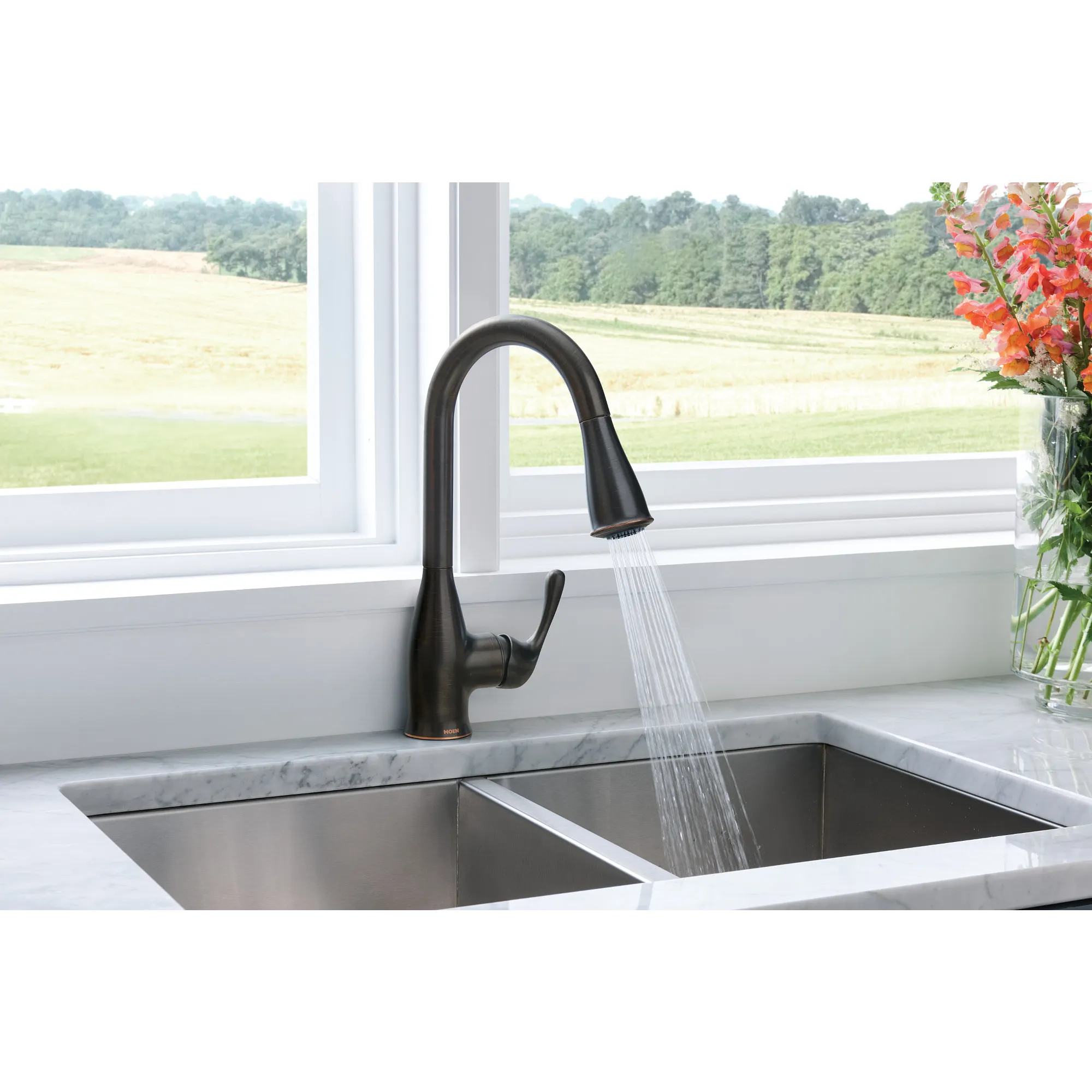 Kaden One-Handle Pulldown Kitchen Faucet - Image 16