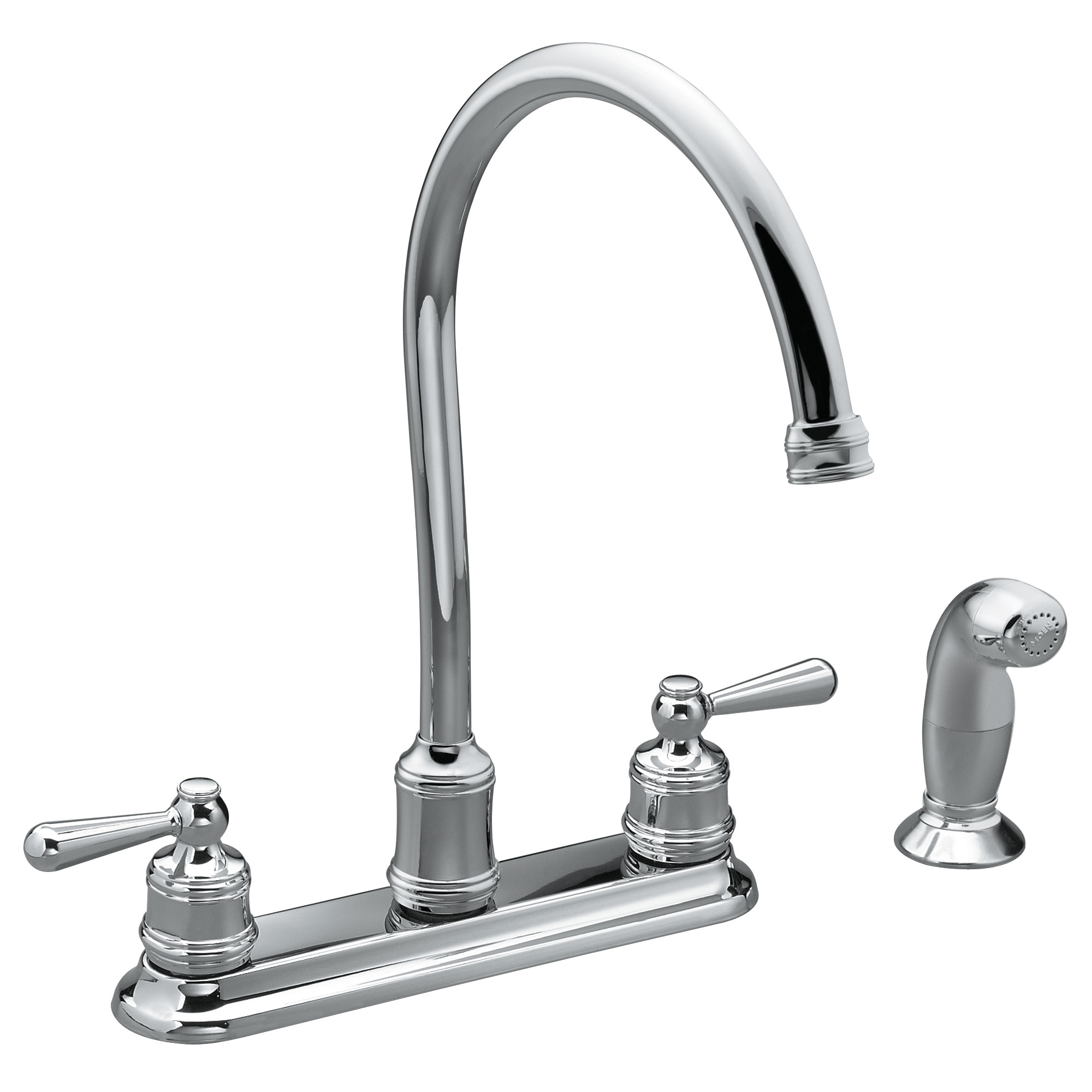Traditional Two-Handle High Arc Kitchen Faucet