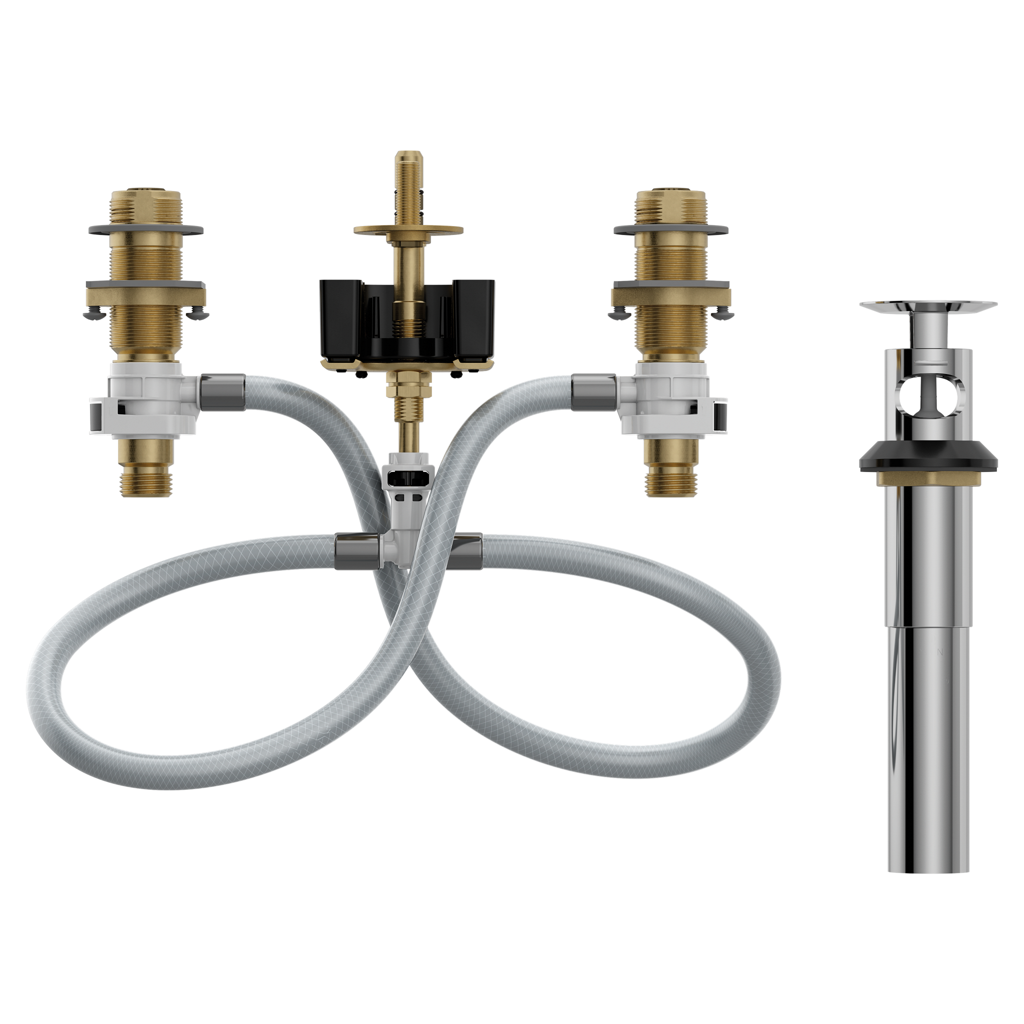 M-Pact Widespread Valve 8 - 16 Center 1/2 IPS Connection