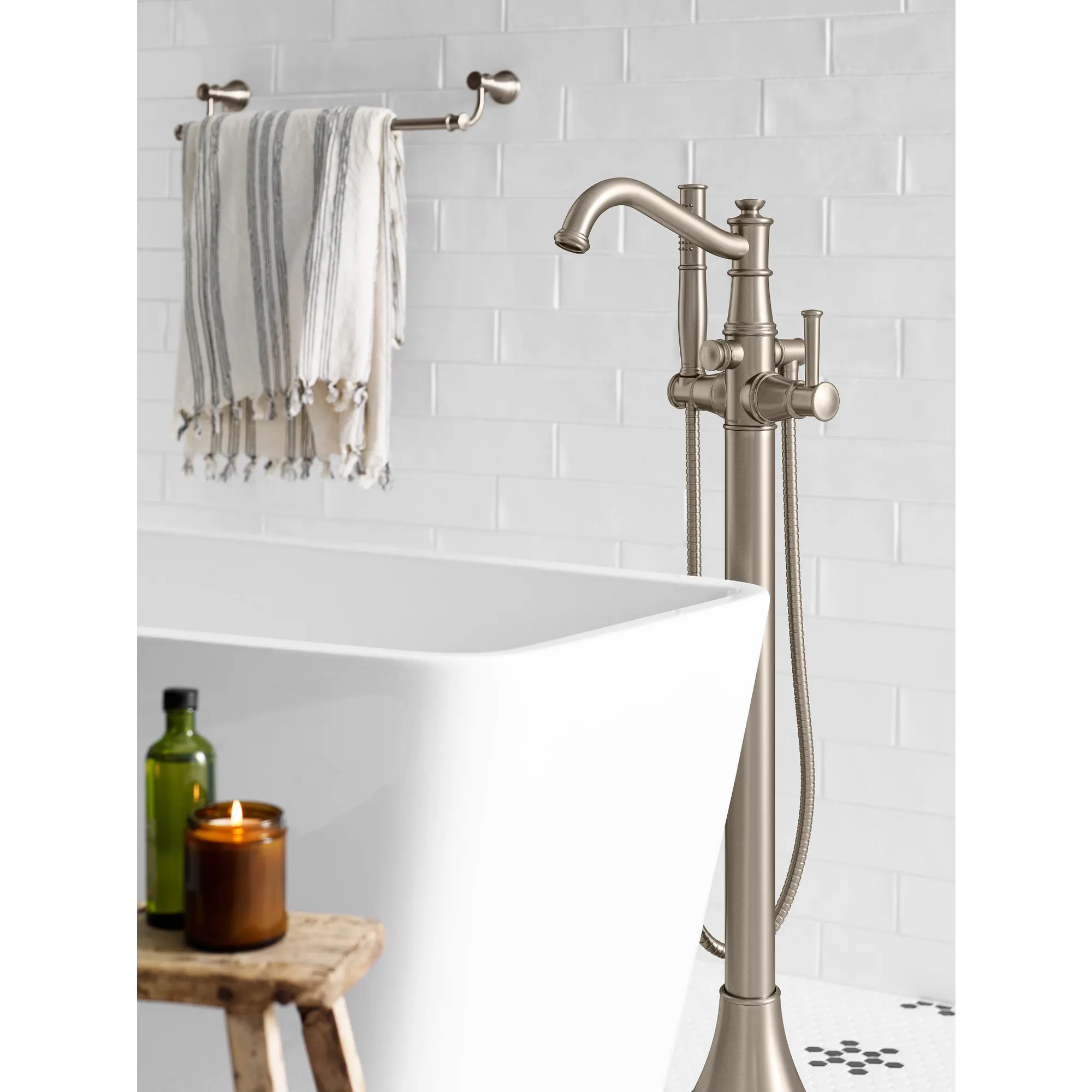 Belfield One-Handle Tub Filler Includes Hand Shower - Image 8