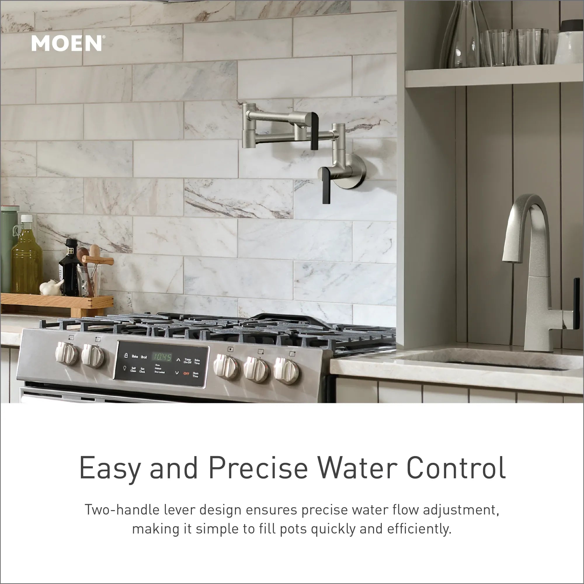 Nio Modern Pot Filler Two-Handle Kitchen Faucet - Image 18
