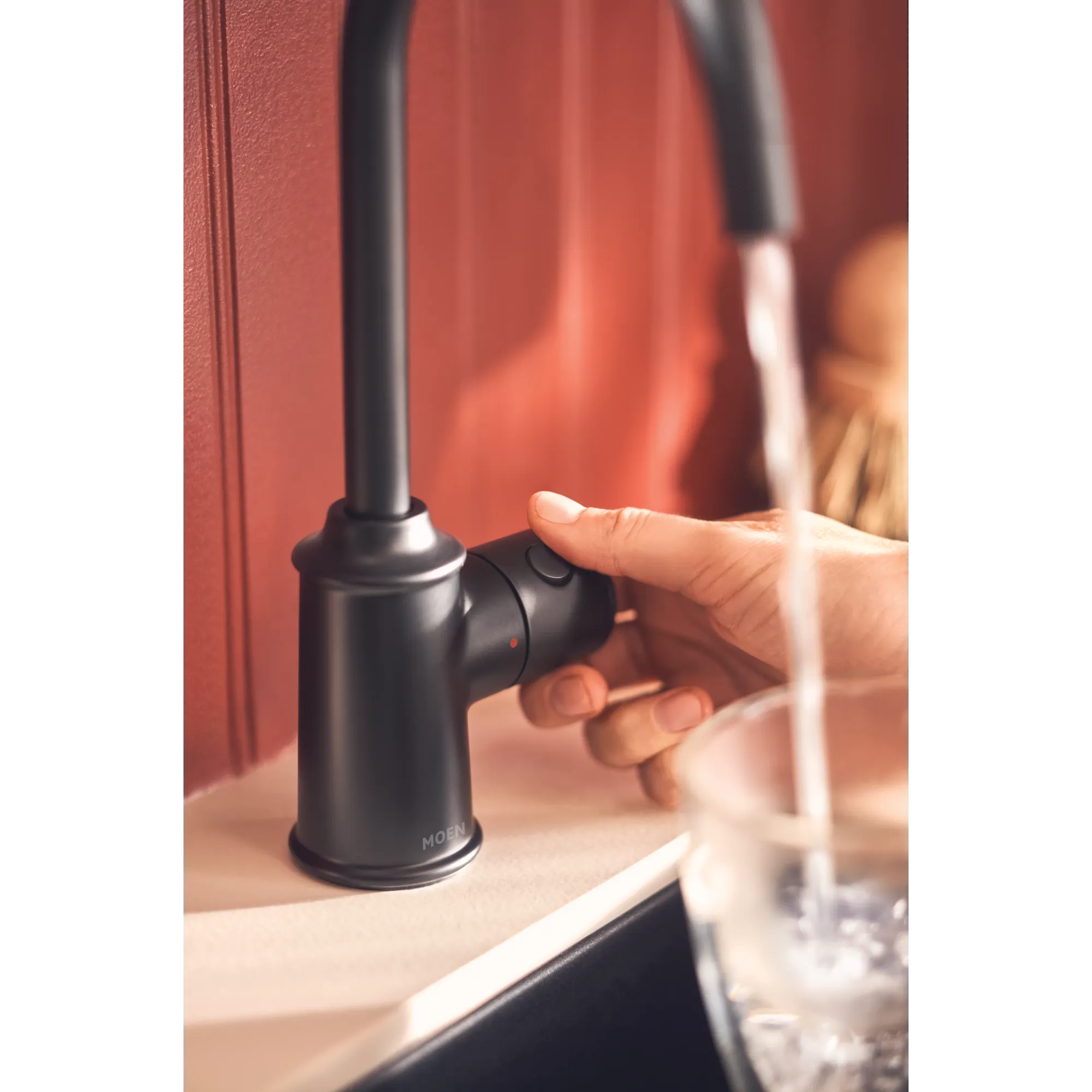 Moen Sip Traditional One-Handle High Arc Undermount Beverage Faucet - Image 6