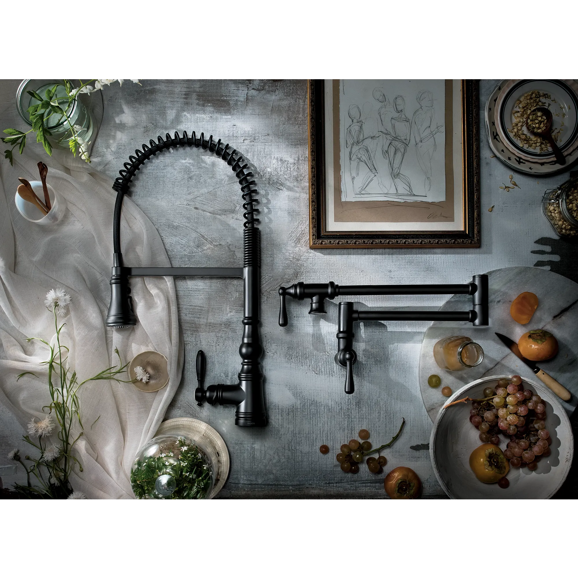 Traditional Two-Handle Pot Filler Kitchen Faucet - Image 17