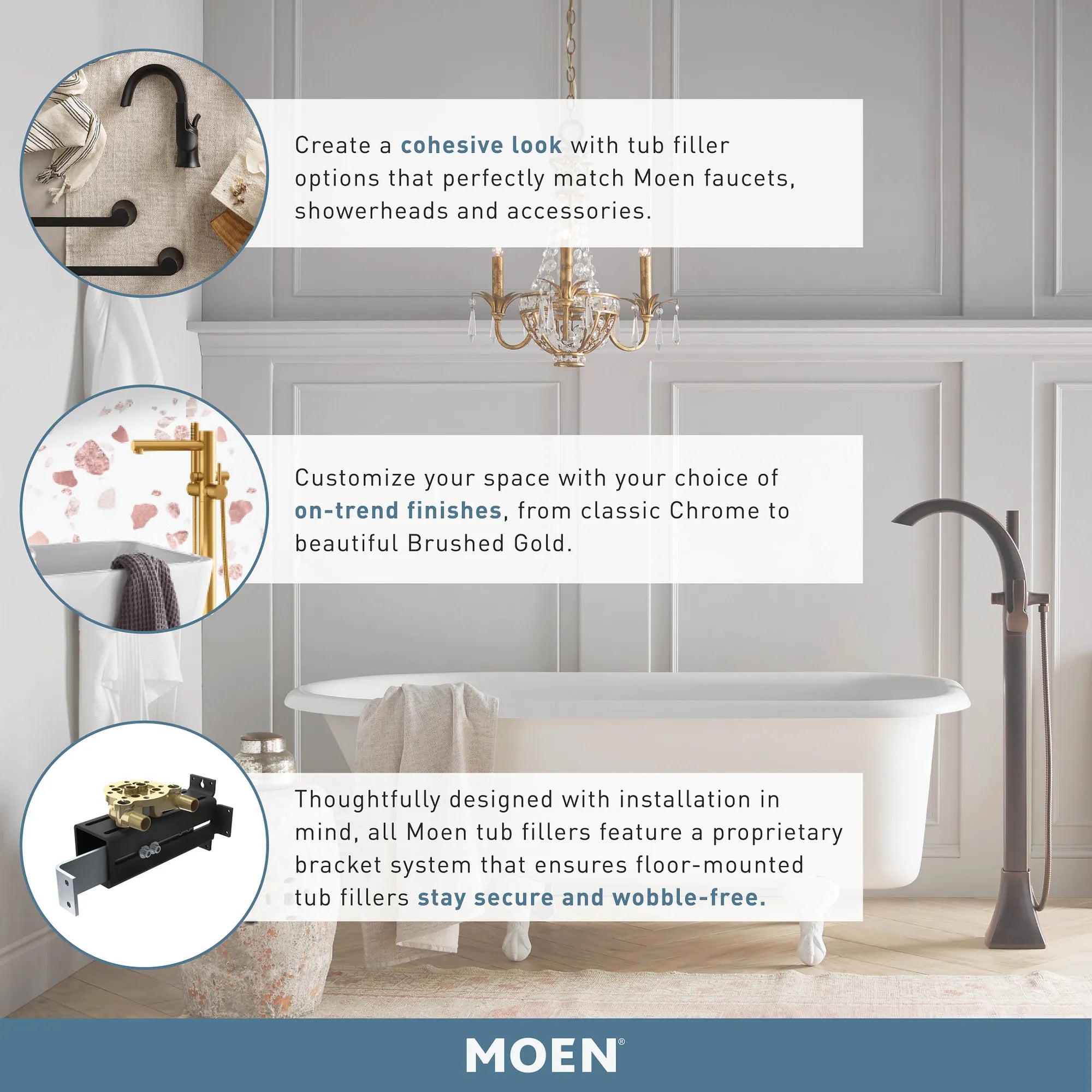 Cia One-Handle Tub Filler Includes Hand Shower - Image 12