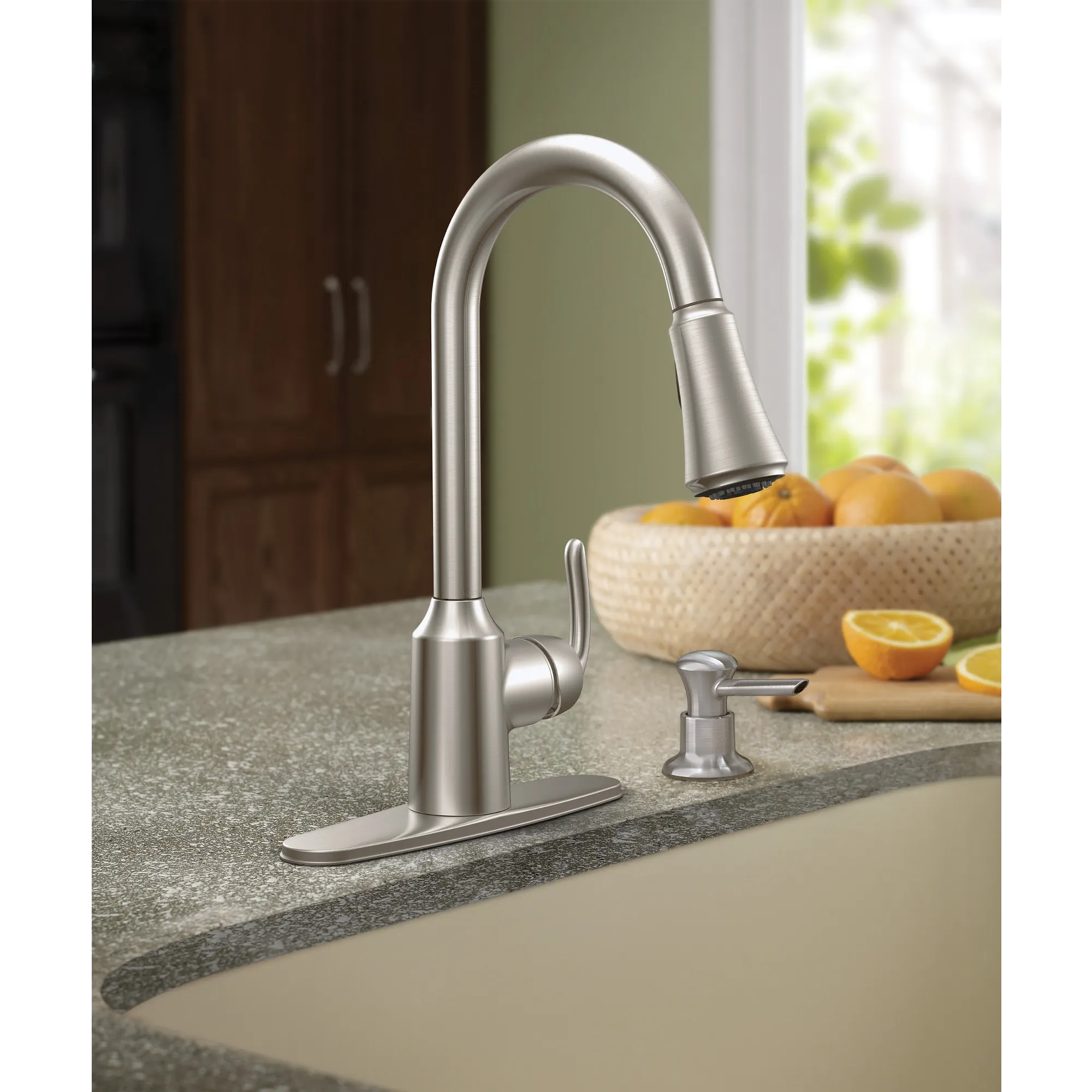 Bayhill One-Handle High Arc Pulldown Kitchen Faucet - Image 6