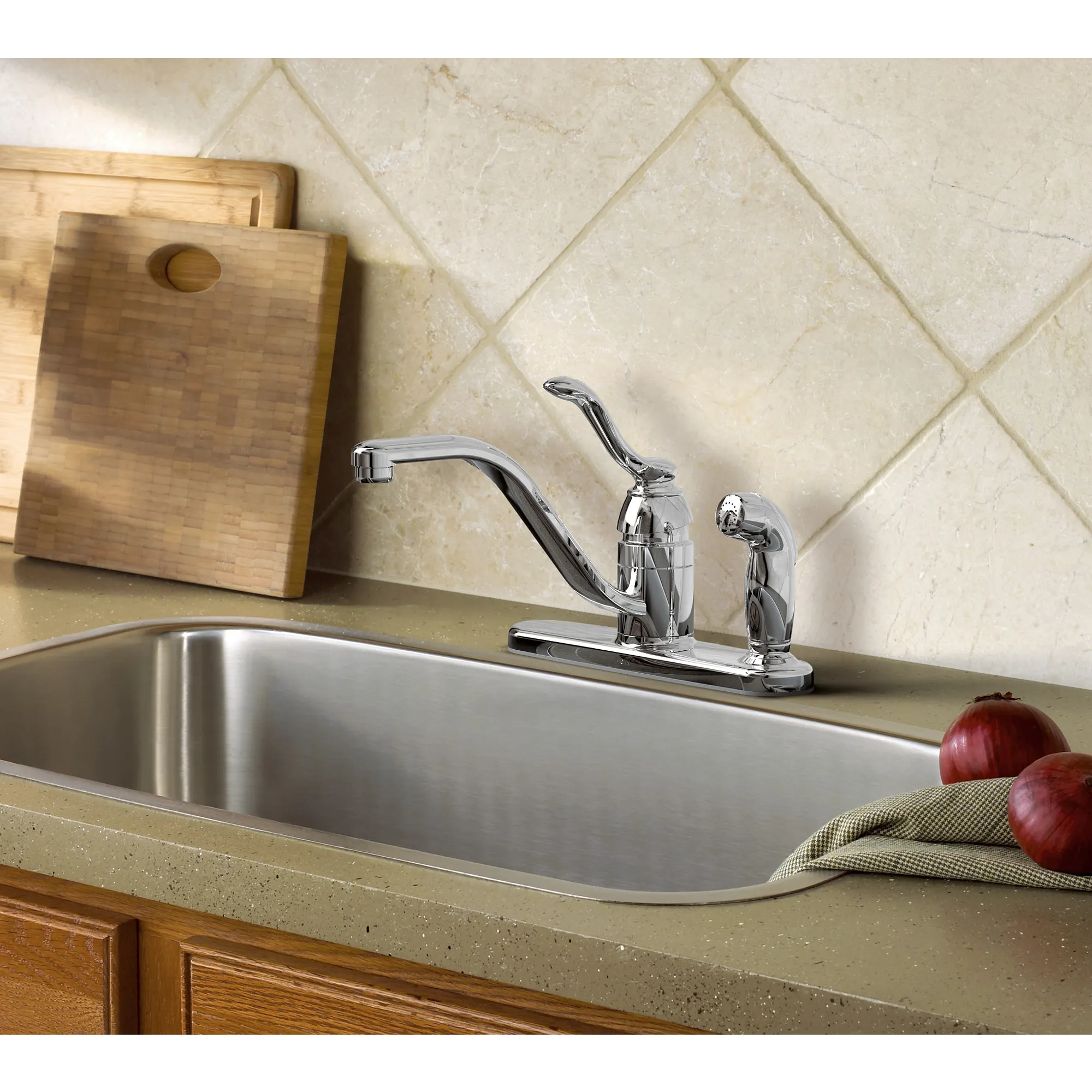 Banbury One-Handle Low Arc Kitchen Faucet - Image 2