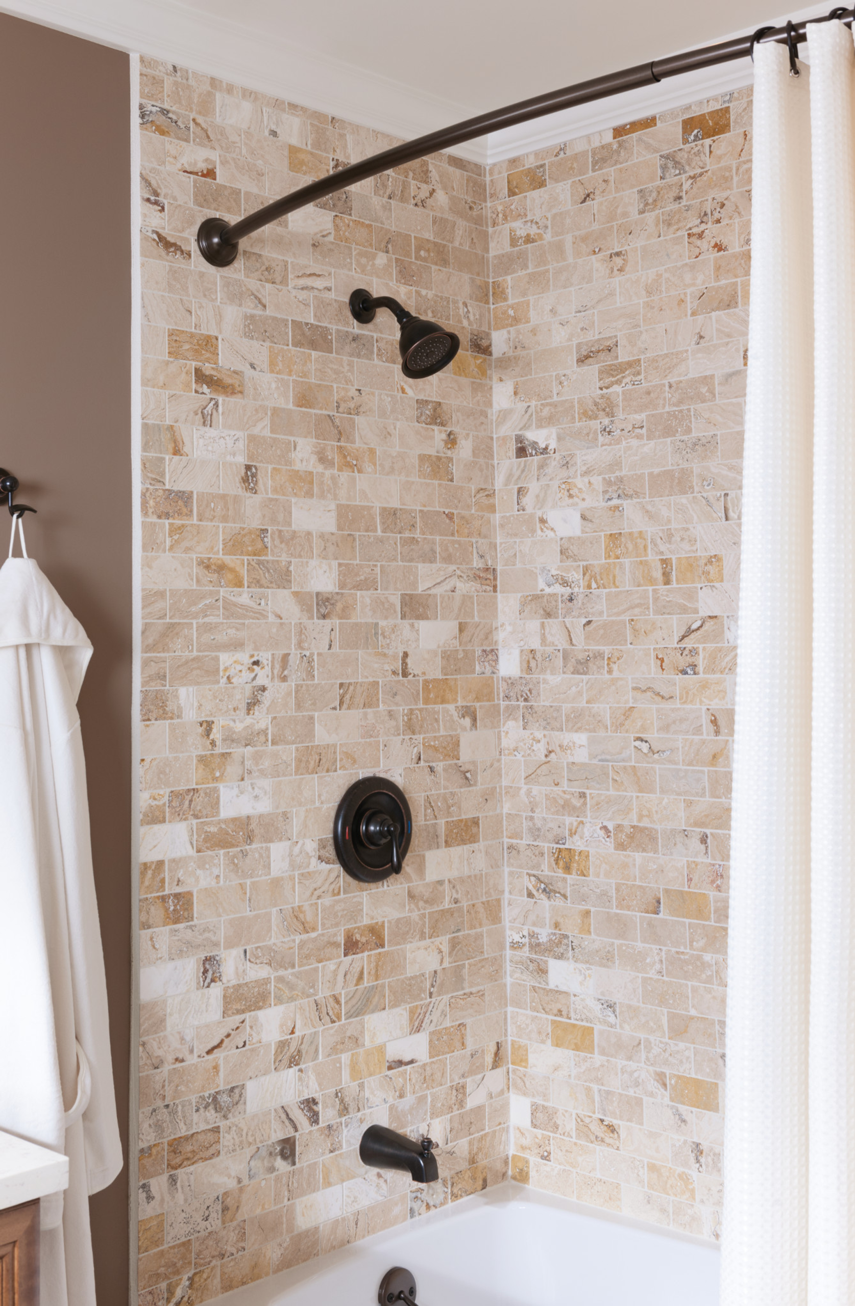 Caldwell Mediterranean Bronze Eco-performance Tub/shower - Image 5