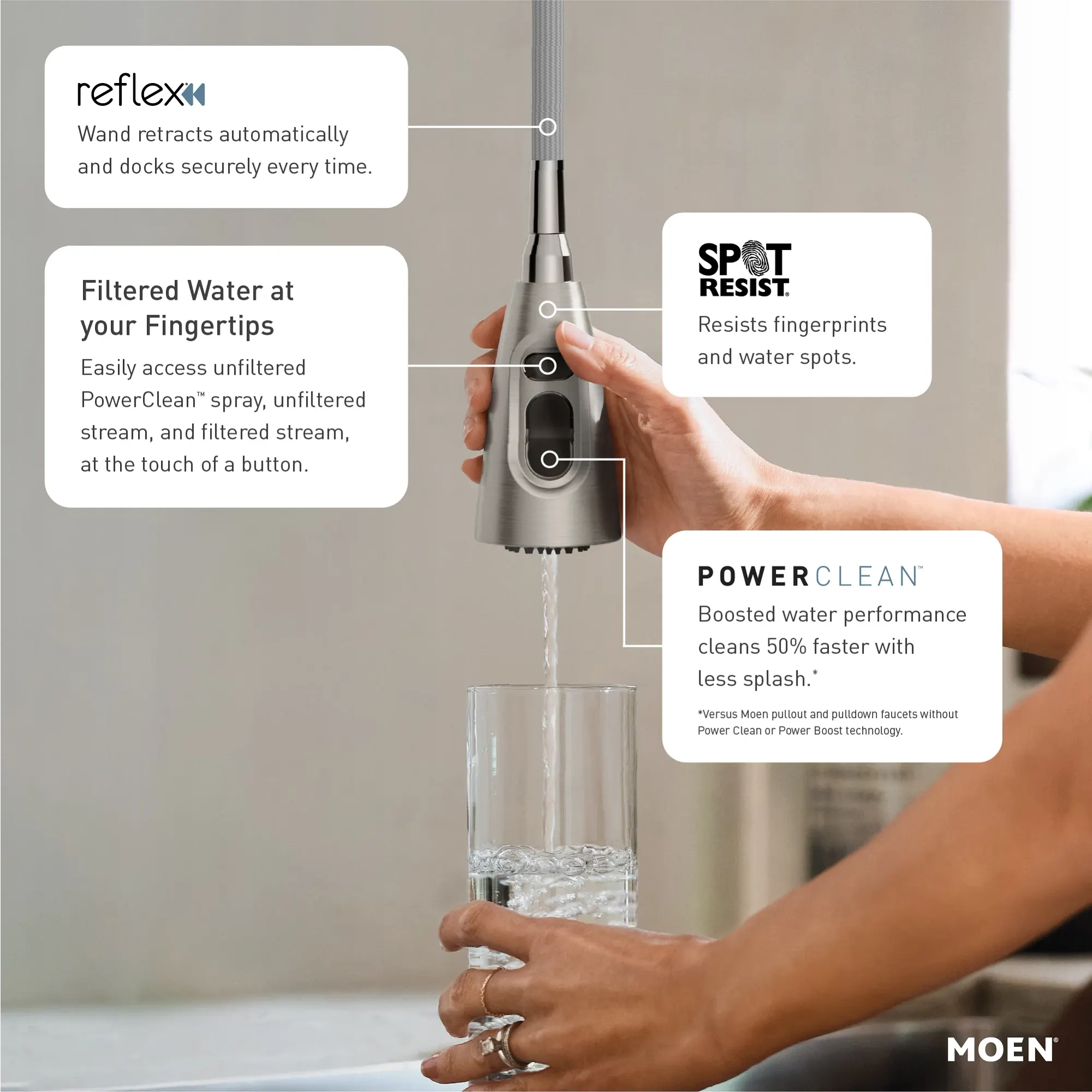 Kurv 3 In 1 Water Filtration Pulldown Kitchen Faucet - Image 11