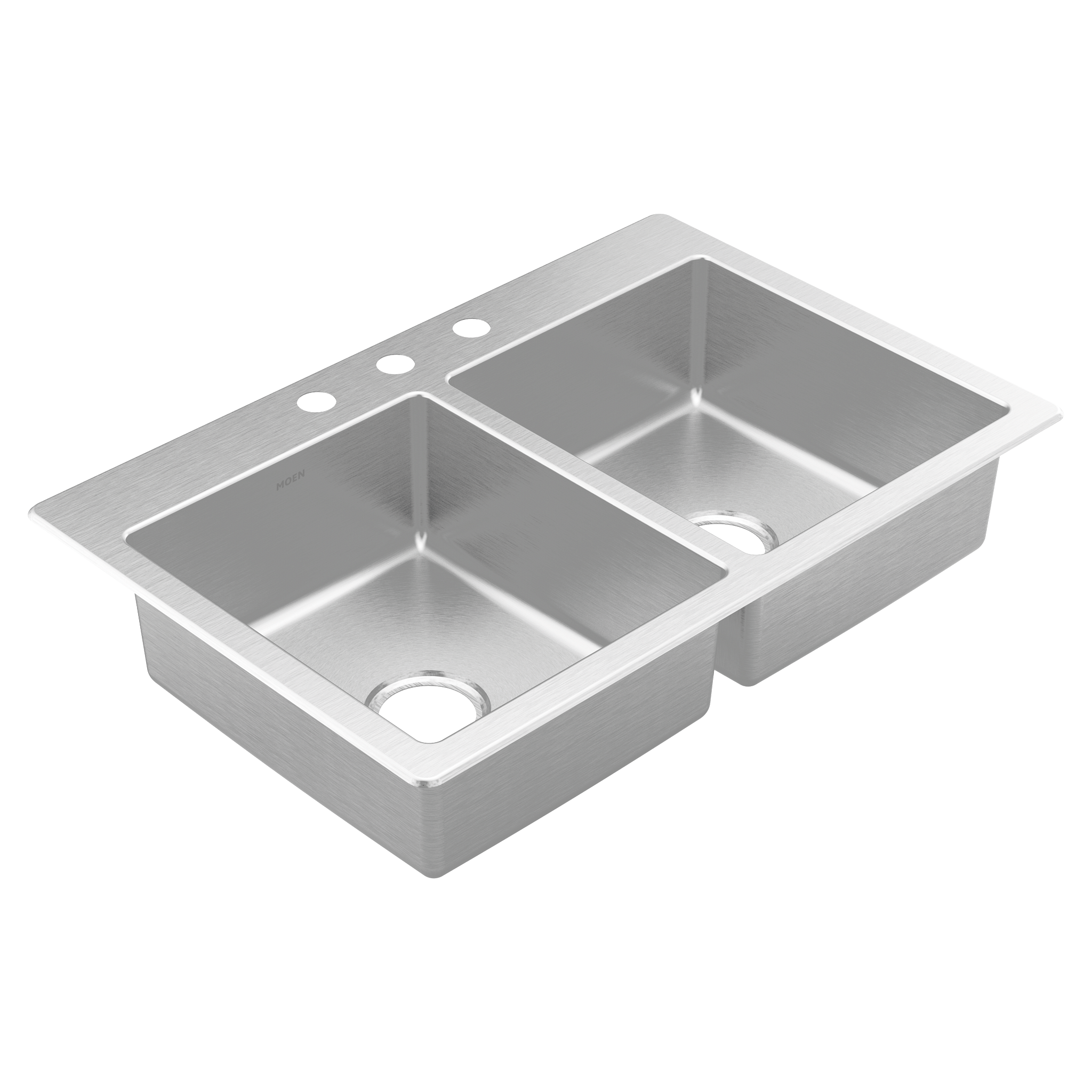 Prep 33 Steel Drop-In Double Bowl Sink