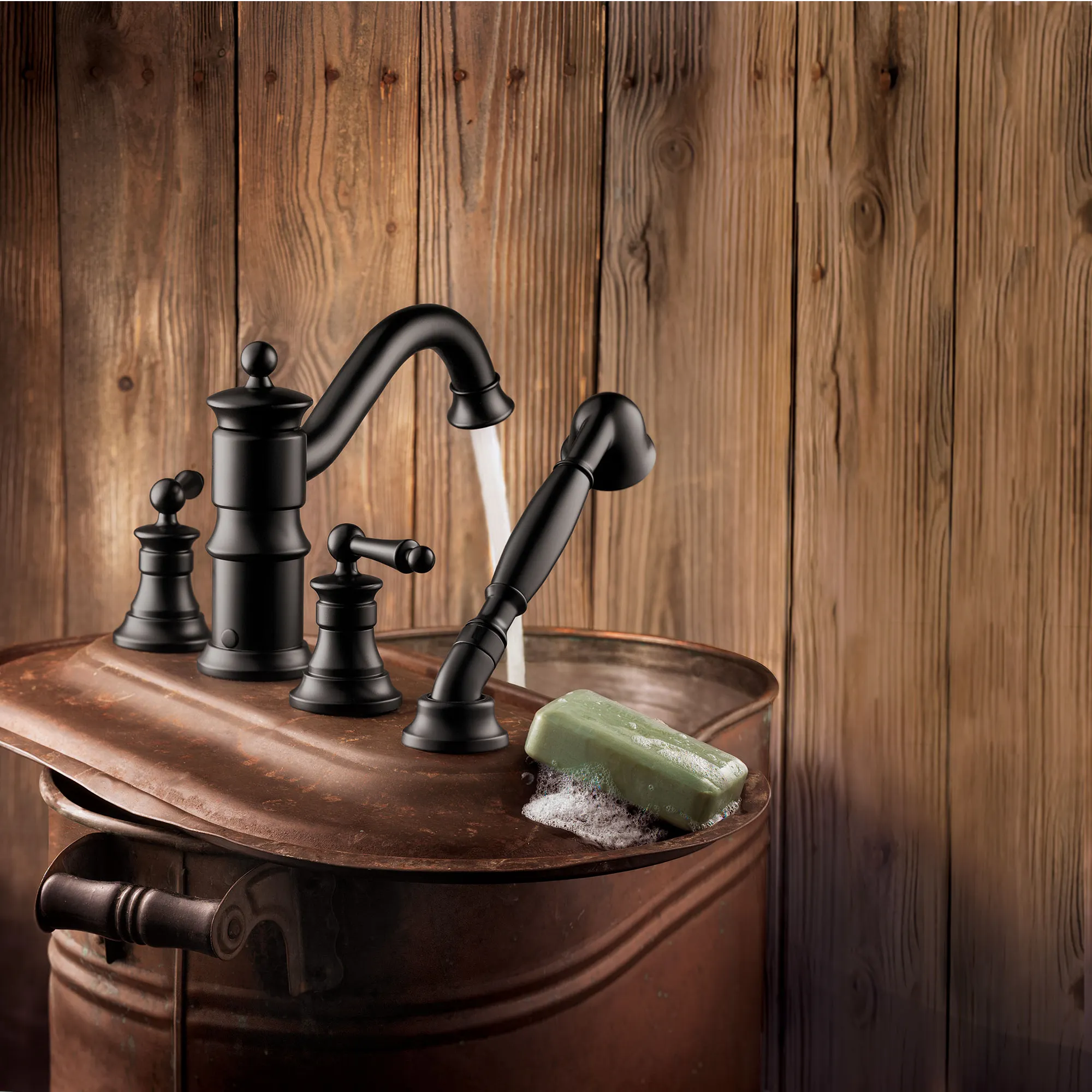 Waterhill Two-Handle High Arc Roman Tub Faucet - Image 8