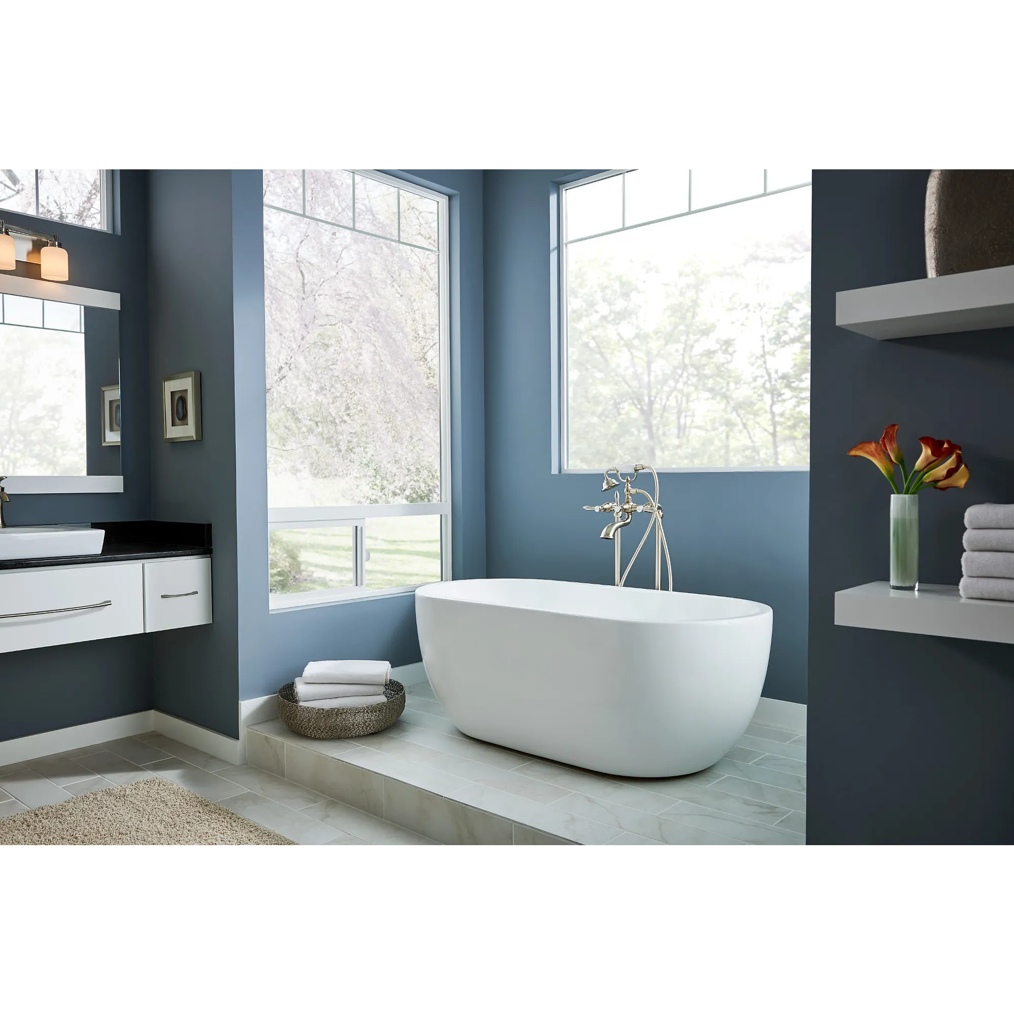 Weymouth Two-Handle Tub Filler Includes Hand Shower - Image 15