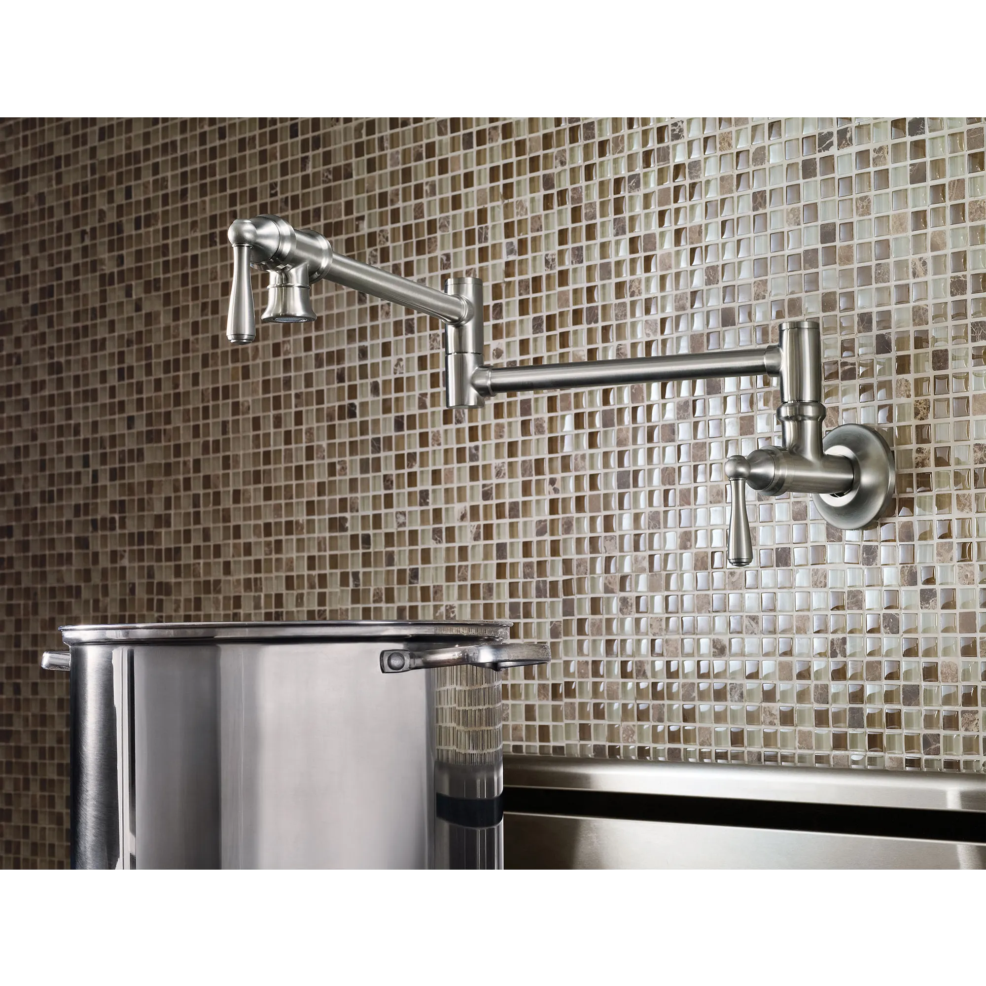 Traditional Two-Handle Pot Filler Kitchen Faucet - Image 3