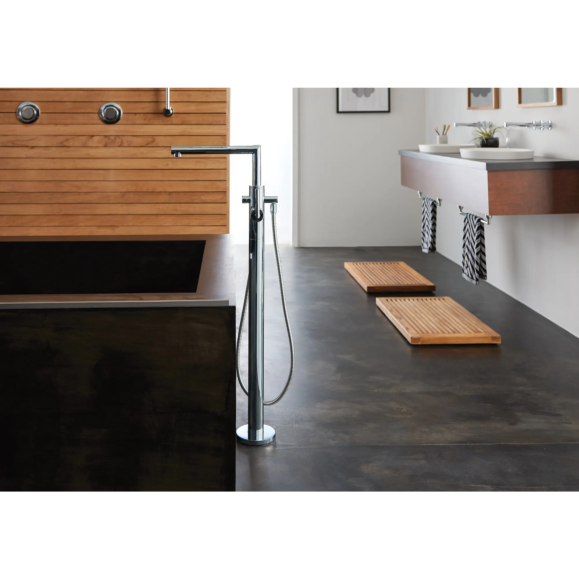 Arris One-Handle Tub Filler Including Handheld Shower - Image 2