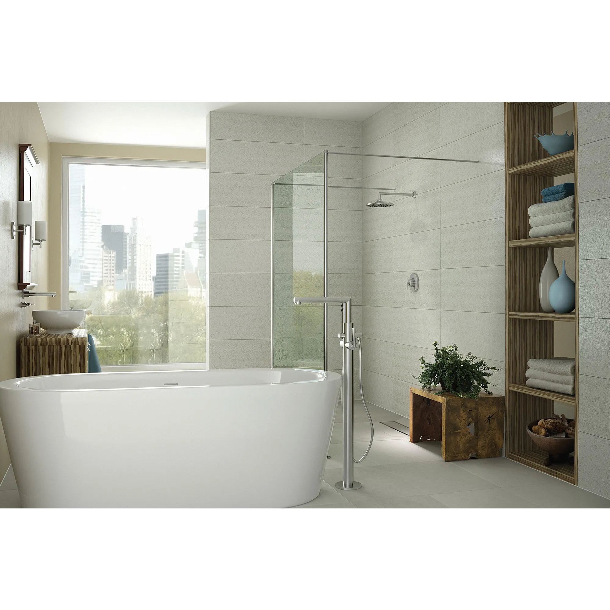 Arris One-Handle Tub Filler Including Handheld Shower - Image 7