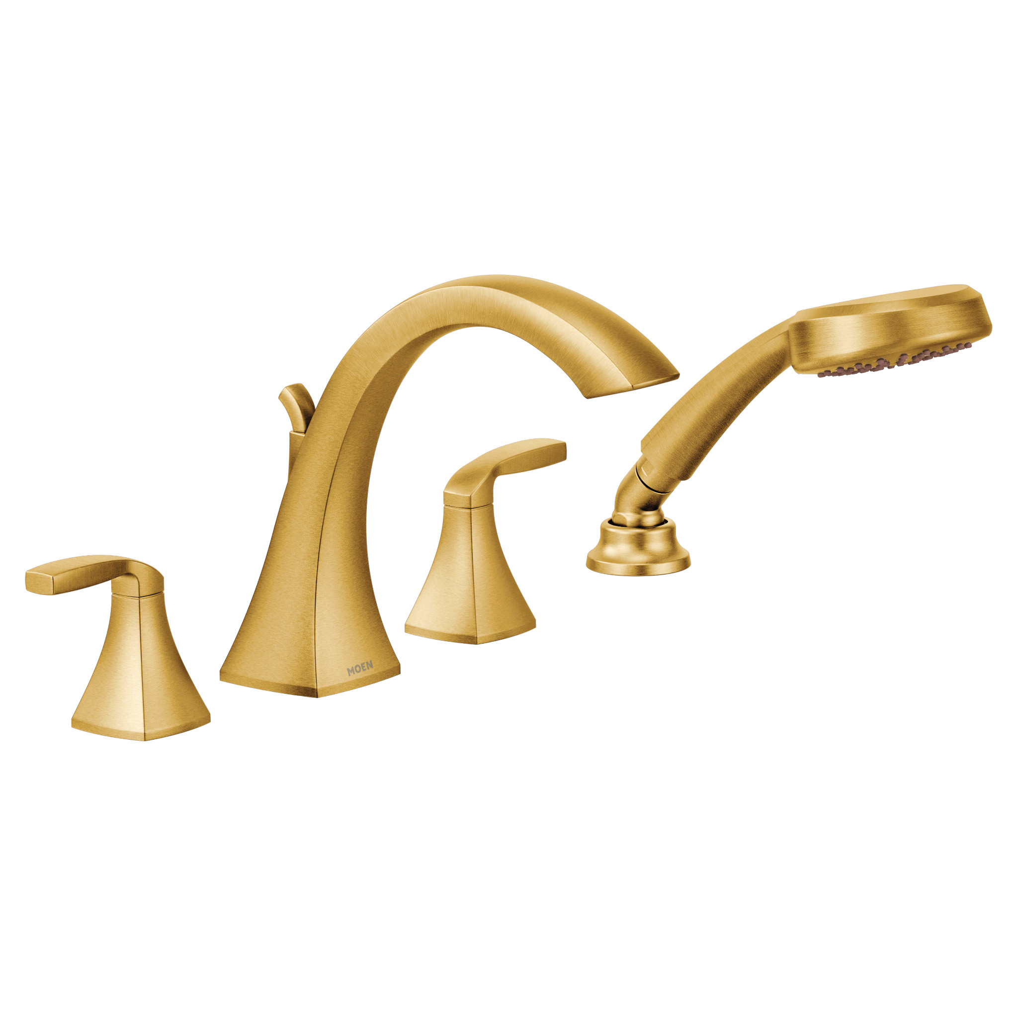 Voss Two-Handle High Arc Roman Tub Faucet Includes Hand Shower - Image 11