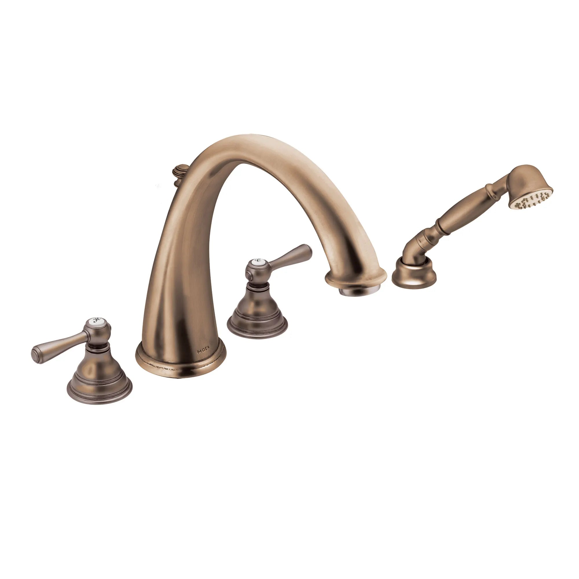 Kingsley Two-Handle High Arc Roman Tub Faucet Includes Hand Shower - Image 14