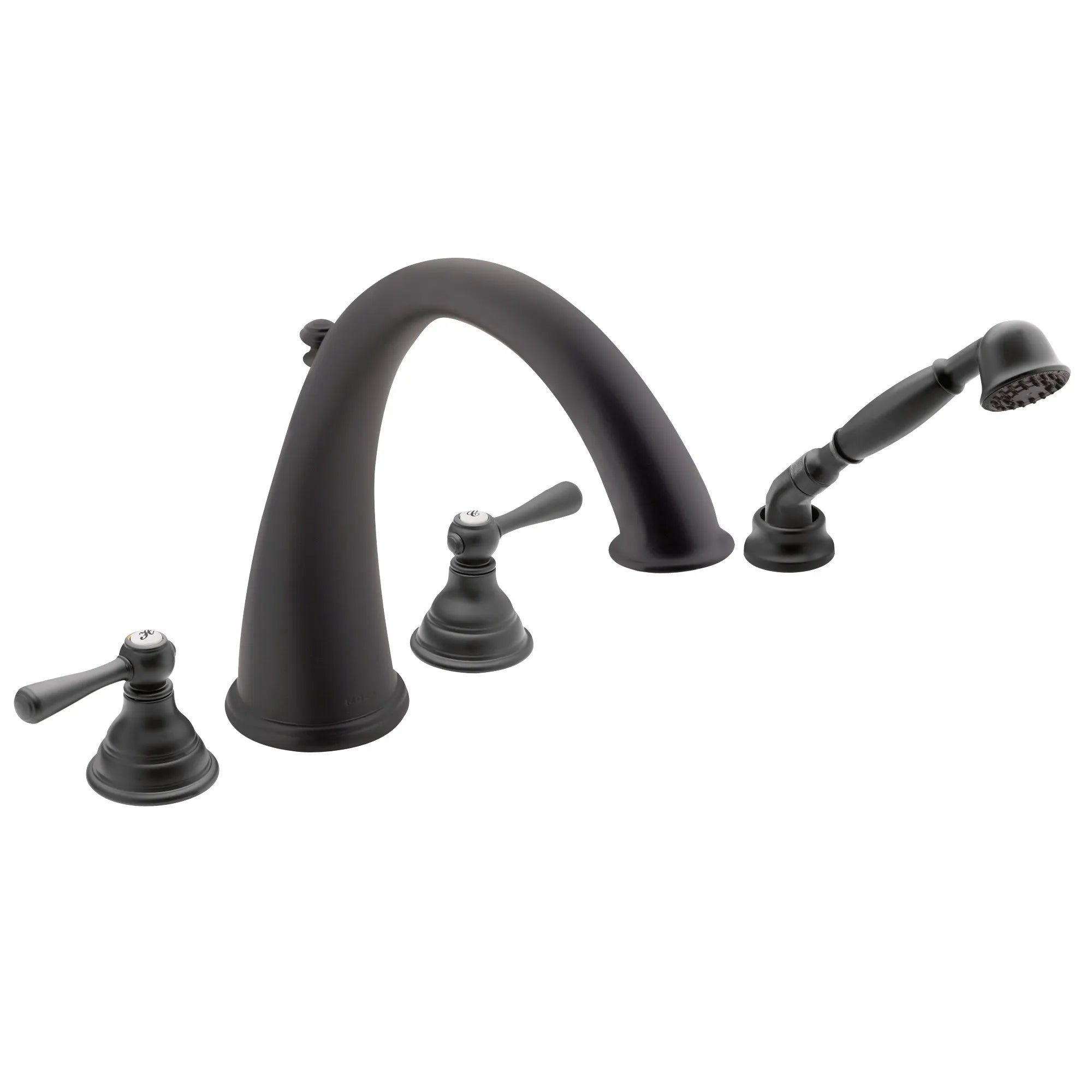 Kingsley Two-Handle High Arc Roman Tub Faucet Includes Hand Shower - Image 10