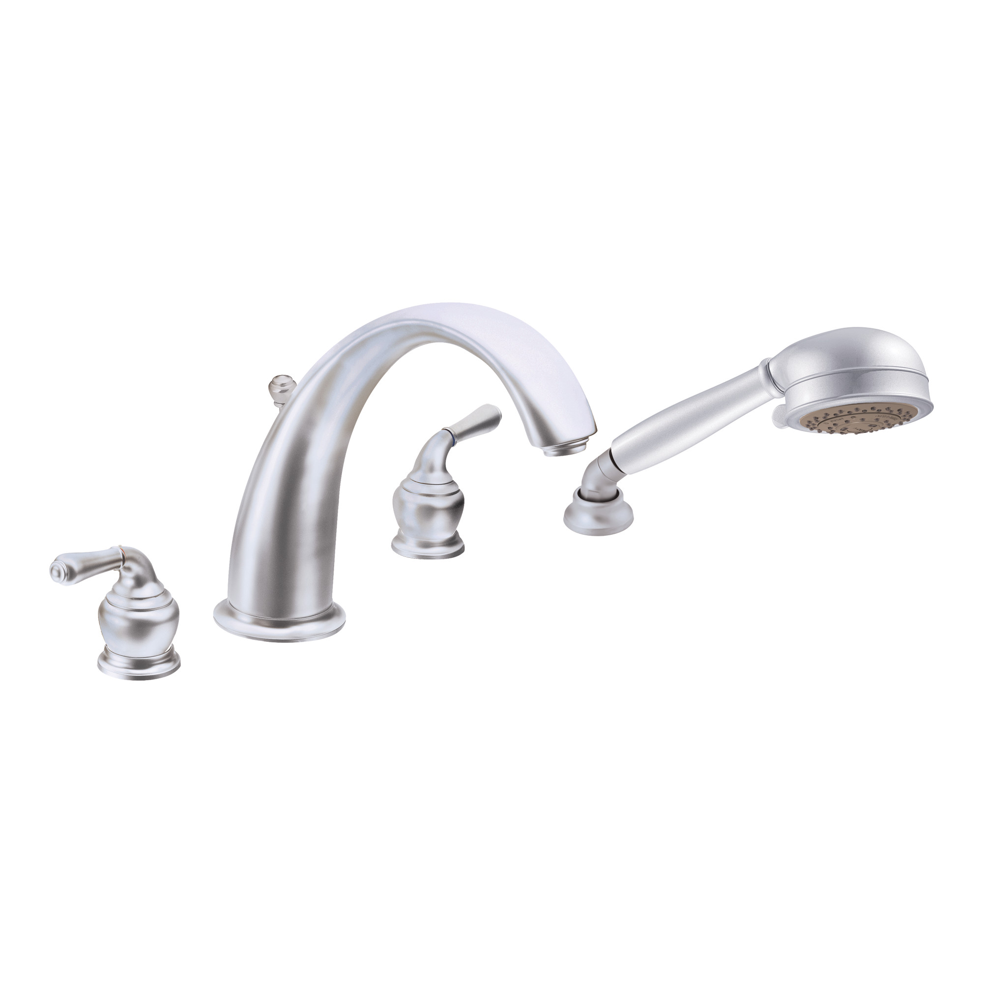Monticello Two-Handle High Arc Roman Tub Faucet Includes Hand Shower - Image 5