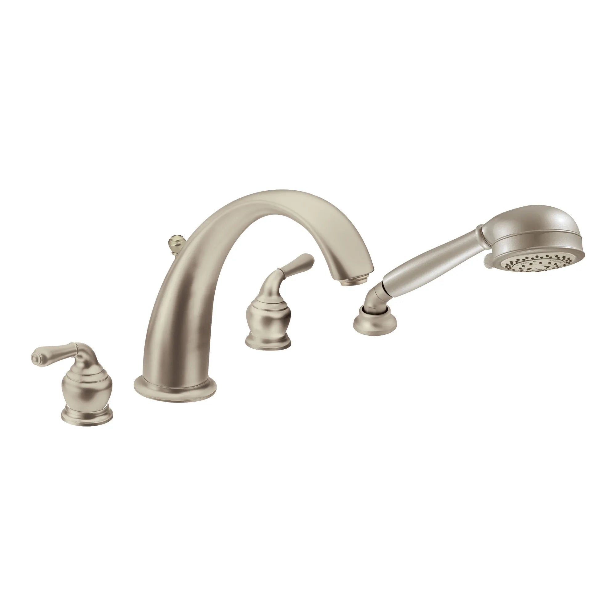 Monticello Two-Handle High Arc Roman Tub Faucet Includes Hand Shower - Image 8