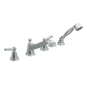 Rothbury Two-Handle Low Arc Roman Tub Faucet Includes Hand Shower