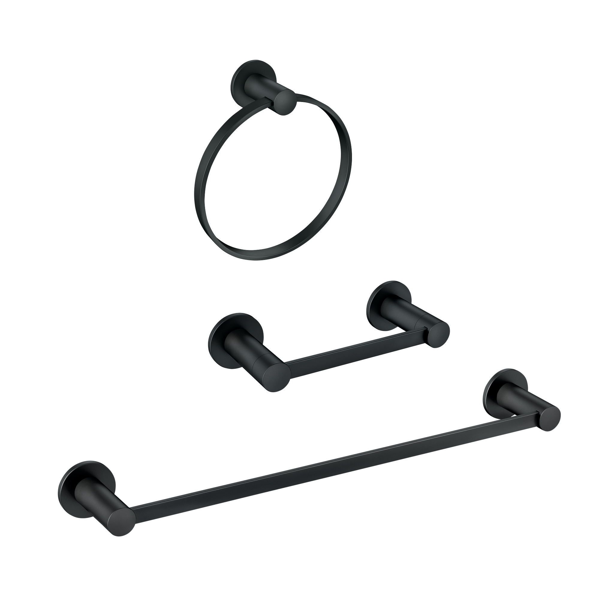 Avri Pivoting Paper Holder Towel Bar Towel Ring - Image 6