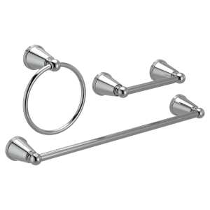 Caldwell 18 Towel Bar Towel Ring Pivoting Paper Holder