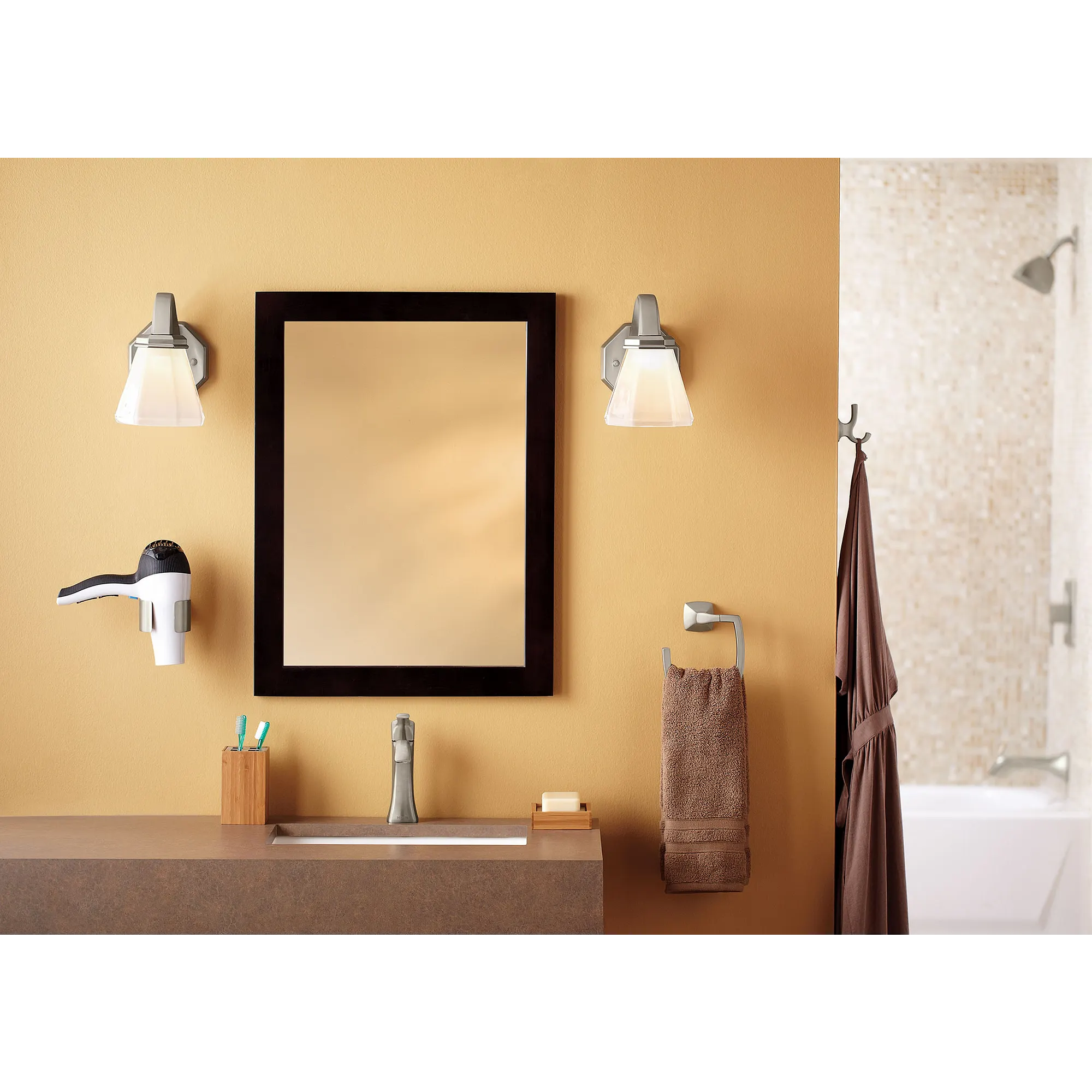 Voss Chrome Hair Dryer Holder - Image 7